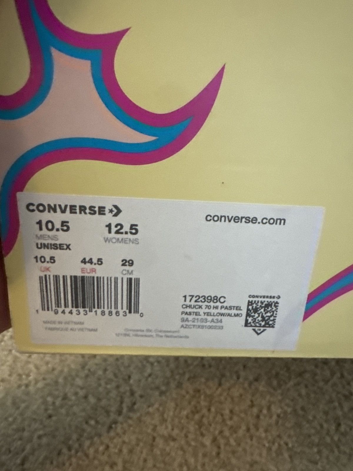 Converse × Tyler The Creator Golf Le Fleur x Chuck 70 High Flame Size US 10.5 / EU 43-44 - 7 Thumbnail