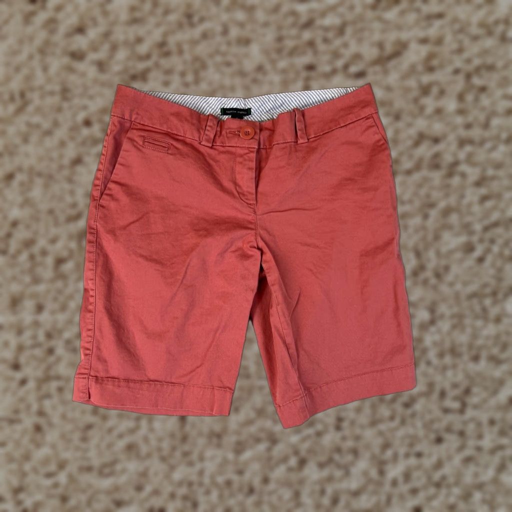 Tommy Hilfiger Tommy Hilfiger Womens Shorts 4 Pink Chino Casual Pockets Cotton Blend Size 30" / US 8 / IT 44 - 1 Thumbnail