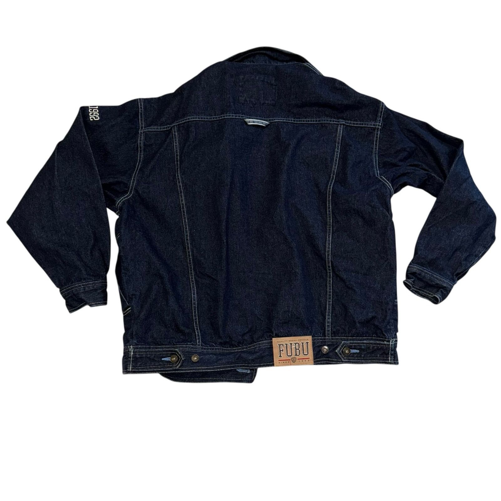 Fubu Fubu Vintage 1990’s Men’s Blue Denim Trucker Jean Jacket XL Size US XL / EU 56 / 4 - 2 Thumbnail