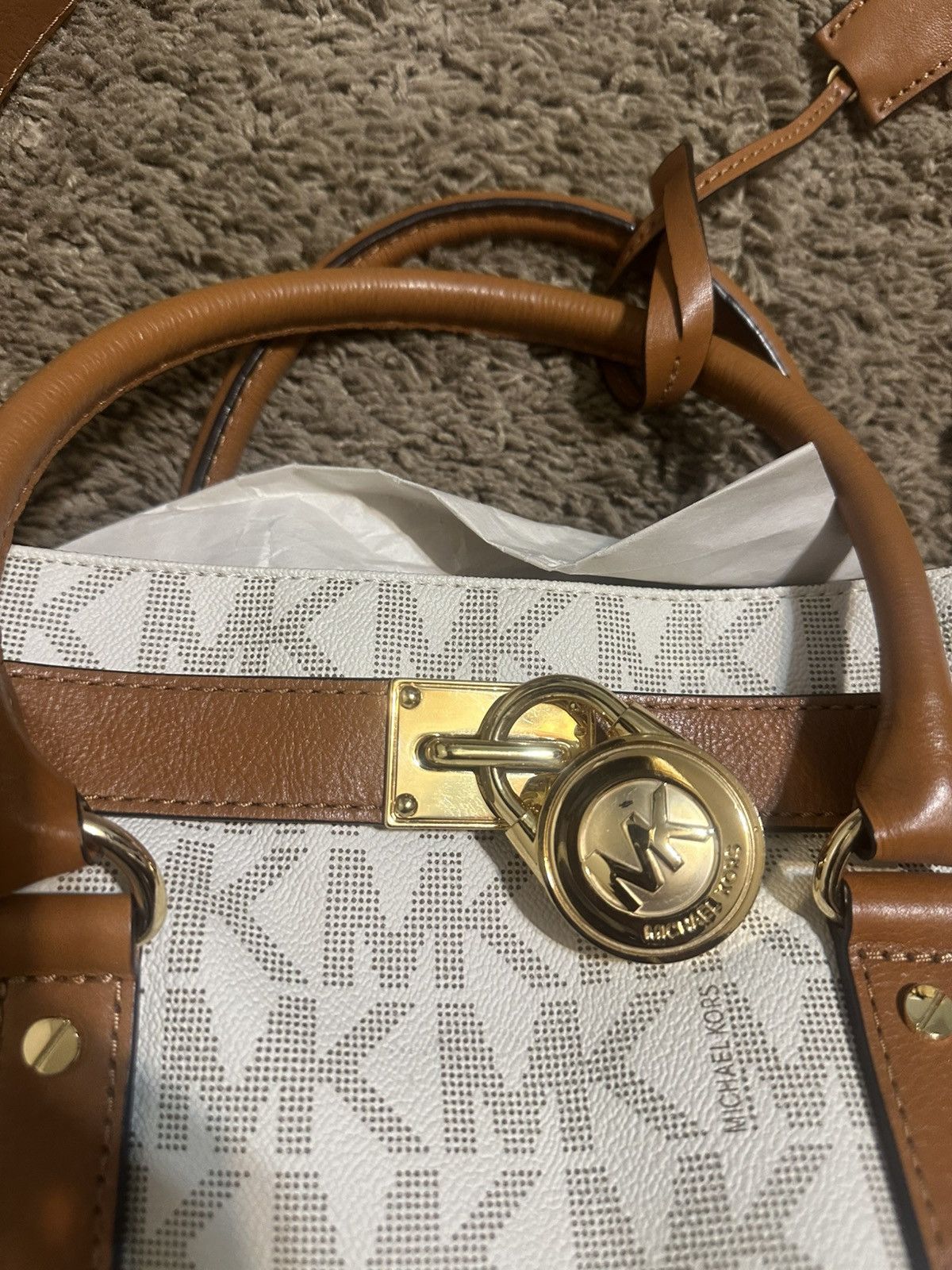 Michael Kors Vintage Michael Kors “Signature White” purse 00s Size ONE SIZE - 2 Thumbnail