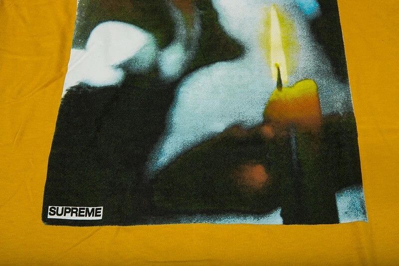 Supreme SUPREME Candle Tee mustard F/W 17 Size US M / EU 48-50 / 2 - 2 Thumbnail