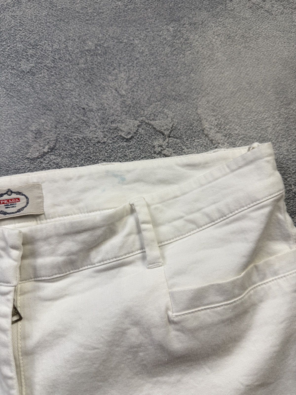 Prada Luxury Crazy White Prada jeans Size US 29 - 5 Thumbnail