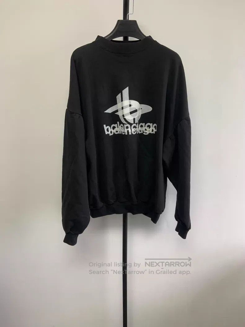 Balenciaga Balenciaga Letter print casual hooded long-sleeve sweatshi Size US S / EU 44-46 / 1 - 1 Thumbnail