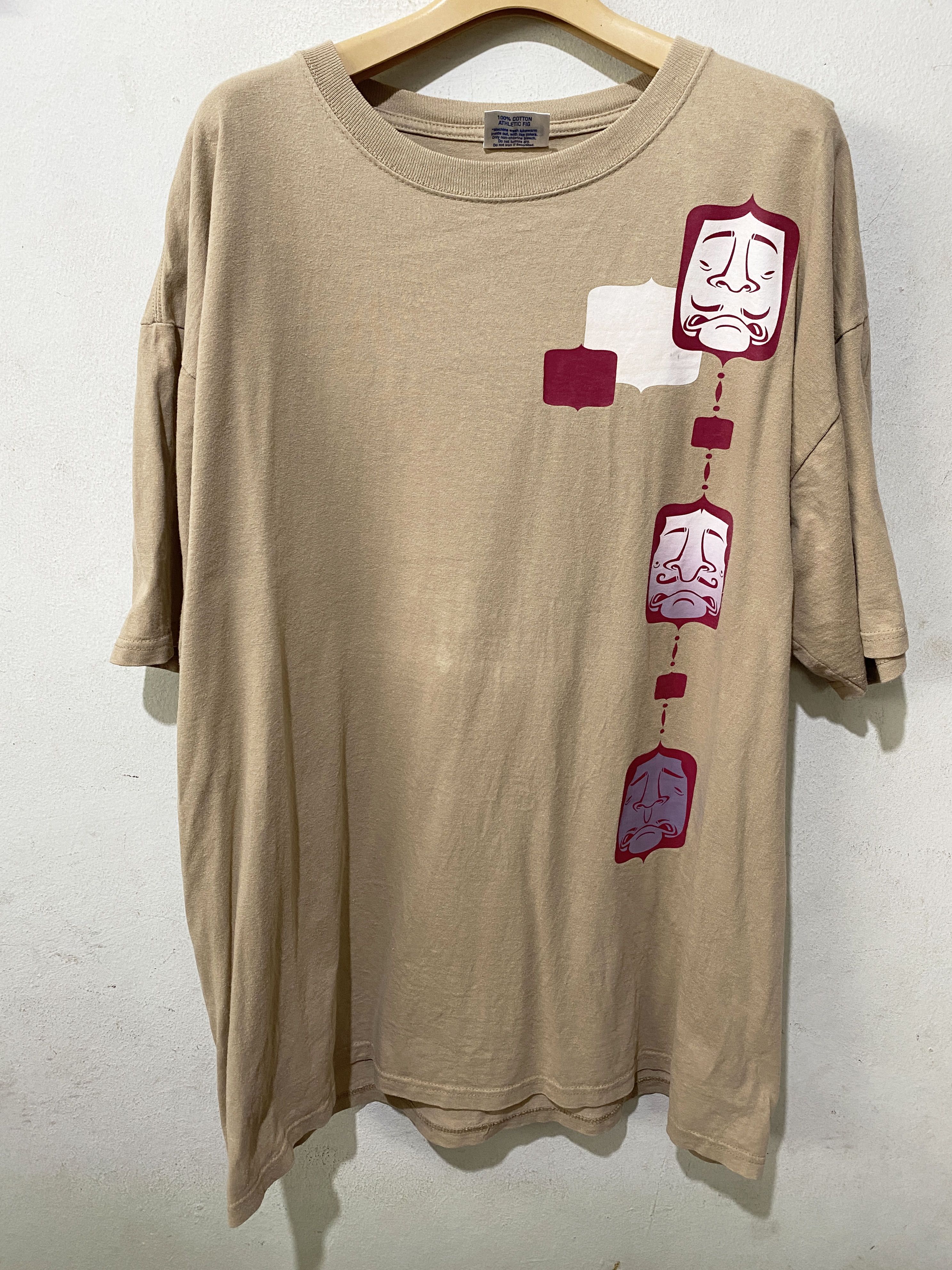 image of Vintage Realmad Hectic Shirt in Beige, Men's (Size XL)