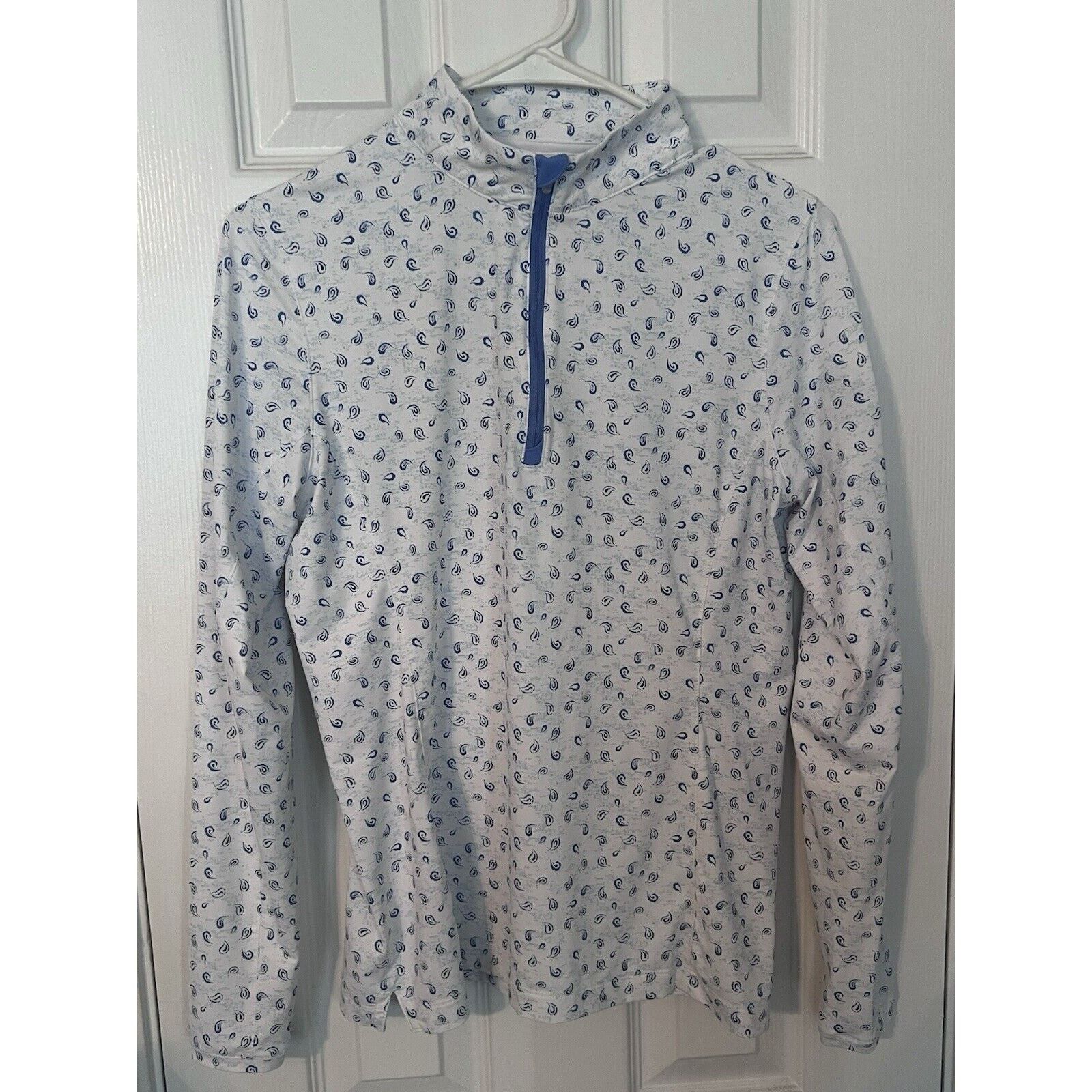 Peter Millar Peter Millar Women’s Paisley S Wicking 50 + UPF Full Zip Size S / US 4 / IT 40 - 1 Thumbnail