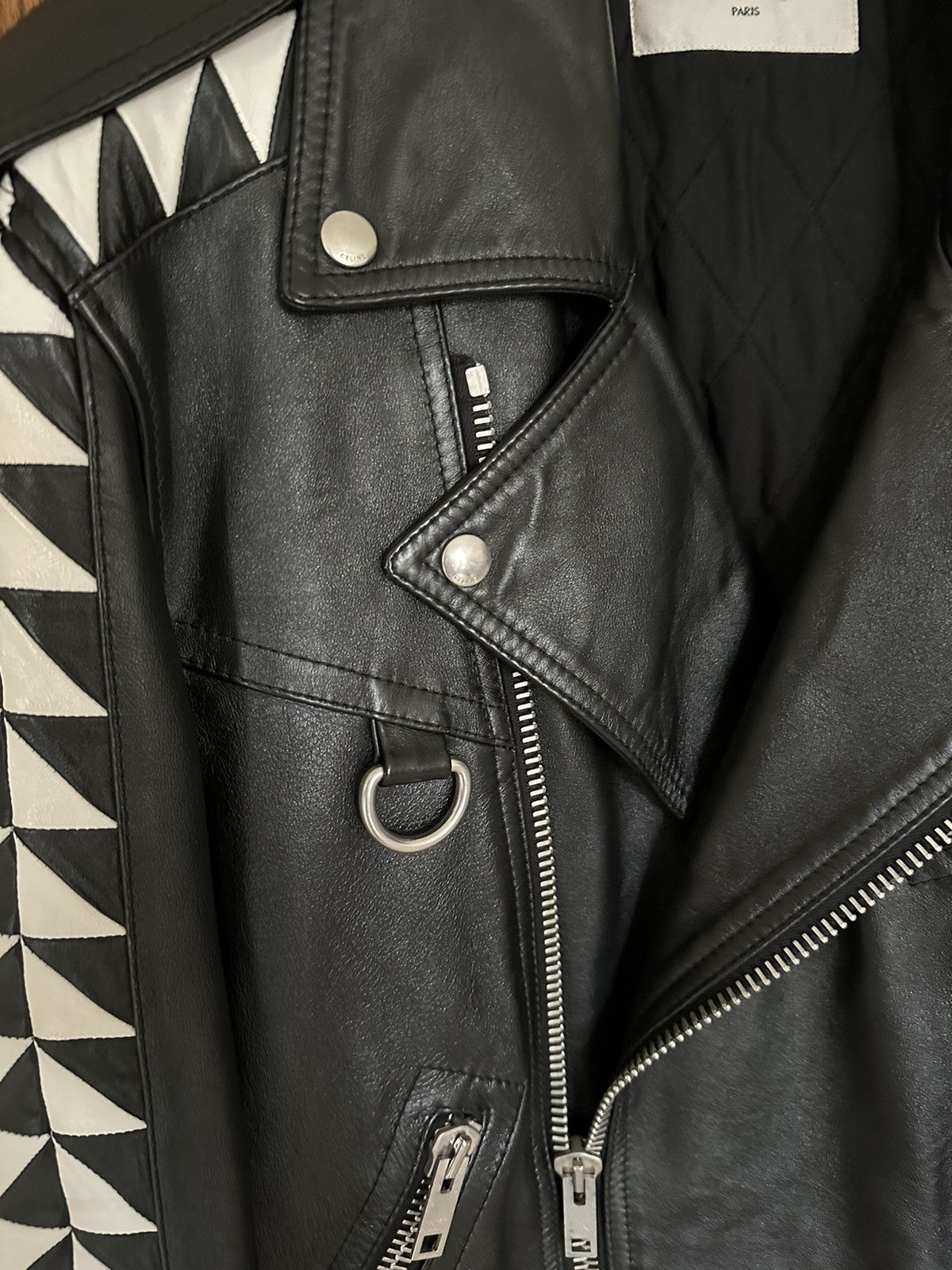 Celine SS22 $6500🤑 Celine biker D Ring leather jacket Hedi grail 48 Size US M / EU 48-50 / 2 - 14 Thumbnail