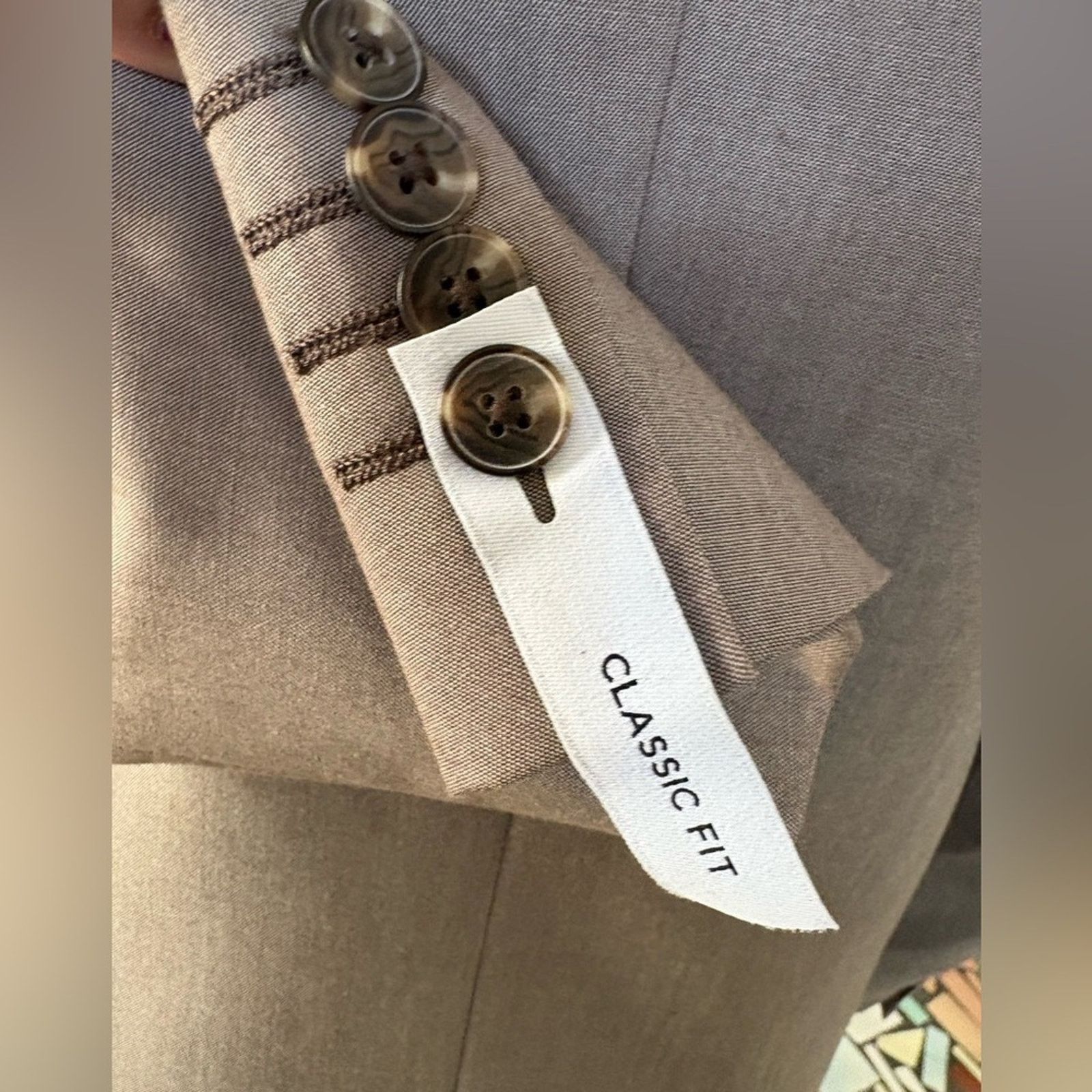 J Ferrar NWT- J. Ferrar- Ultra Comfort Stretch Classic Fit Suit- Tan Size 36S - 5 Thumbnail