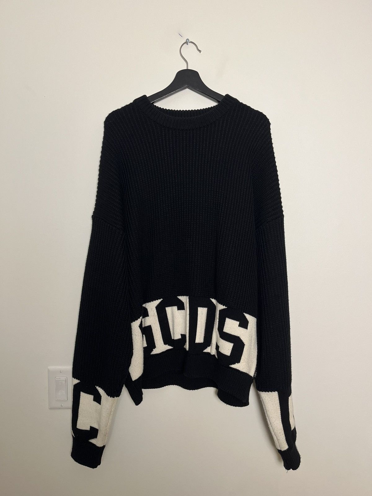 GCDS GCDS SWEATER BLACK Size US L / EU 52-54 / 3 - 1 Thumbnail