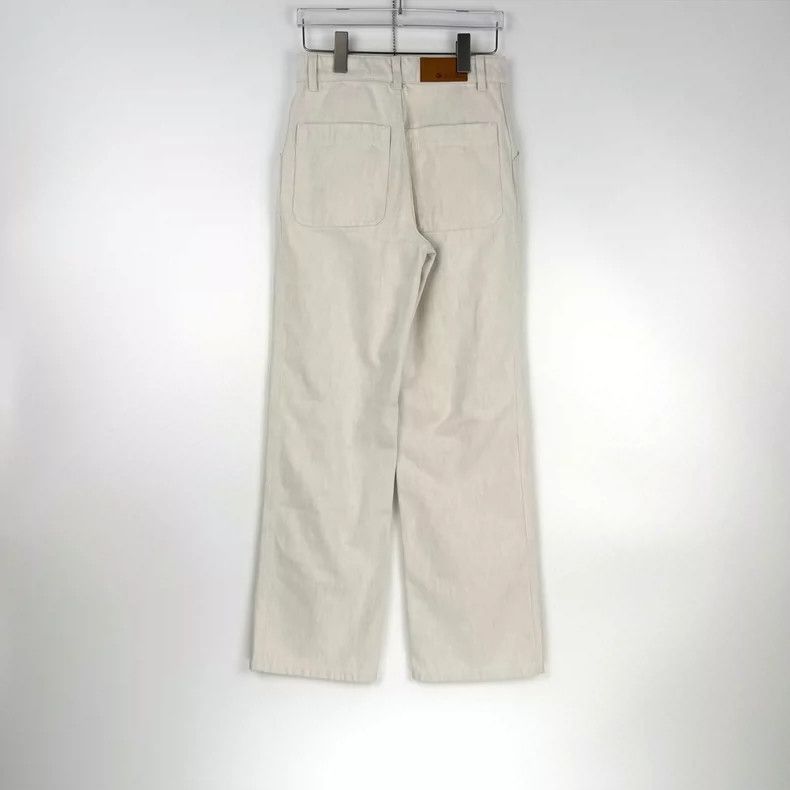 Loro Piana LORO PIANA White American-style trousers with plain color Size 25" / US 0 / IT 36 - 4 Thumbnail