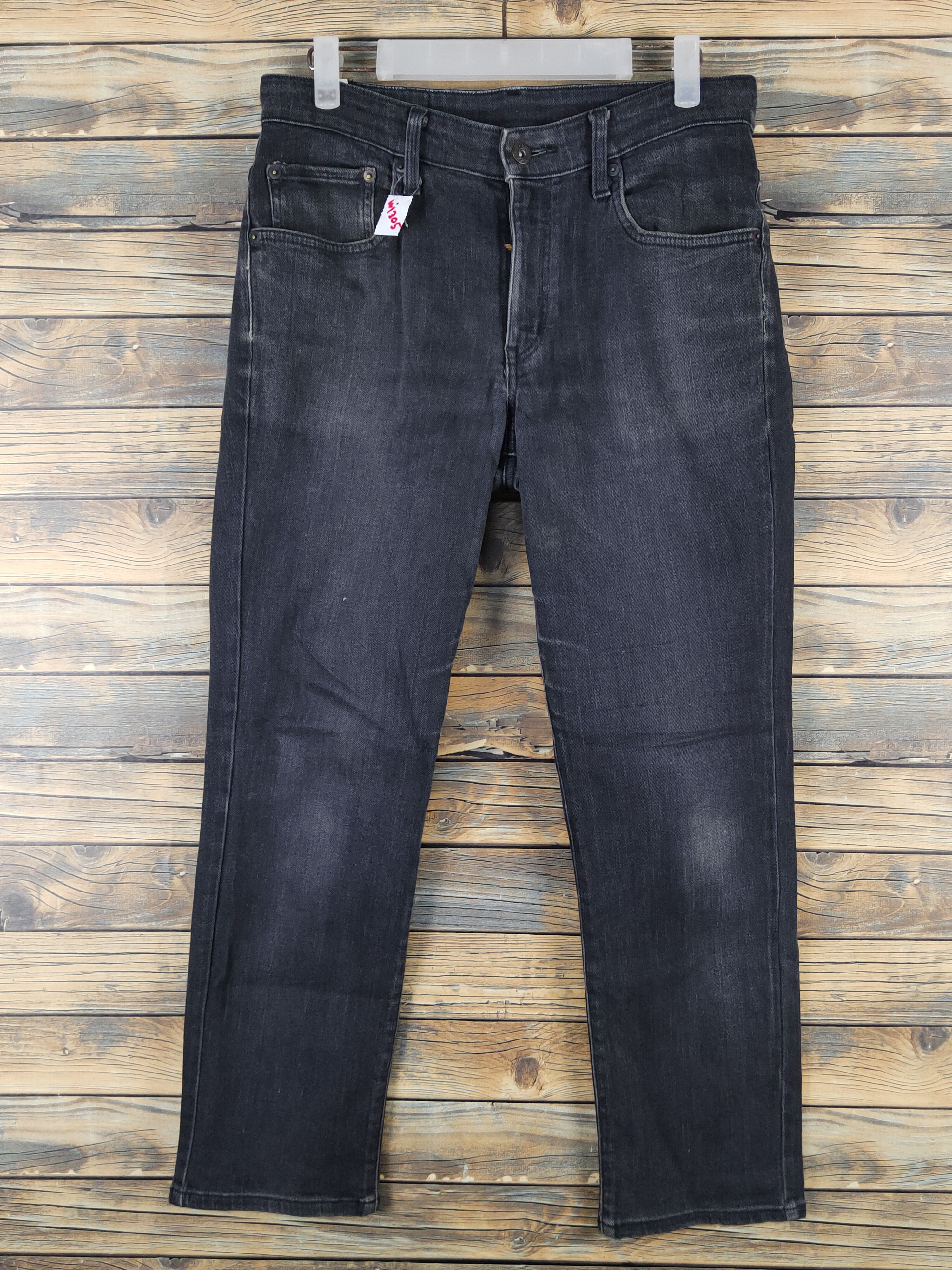 Edwin Edwin Black Distressed Ripped denim Jeans #W1305 Size US 31 - 1 Thumbnail