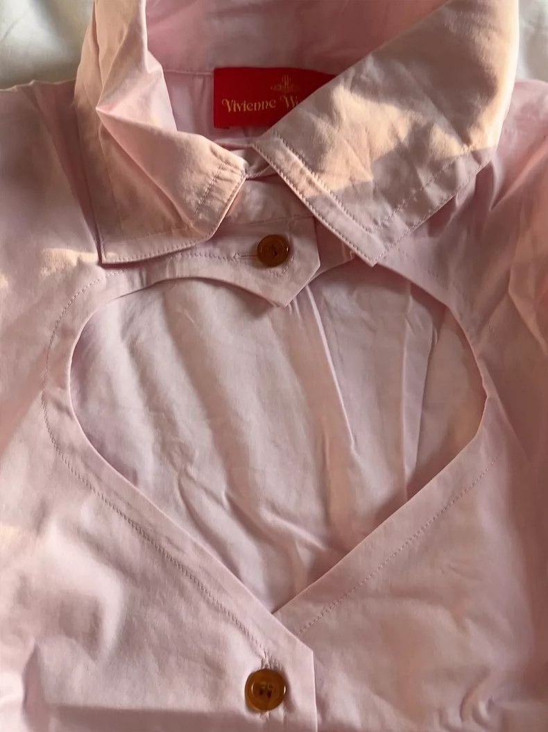 Vivienne Westwood Vivienne Westwood Pink hollow heart half sleeve shirt Size XS / US 0-2 / IT 36-38 - 6 Thumbnail