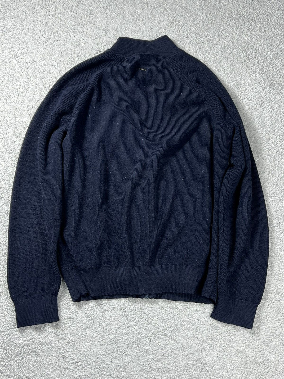Louis Vuitton Louis Vuitton Dark Blue Wool Knit Zip Up Sweater Size L Size US L / EU 52-54 / 3 - 8 Thumbnail
