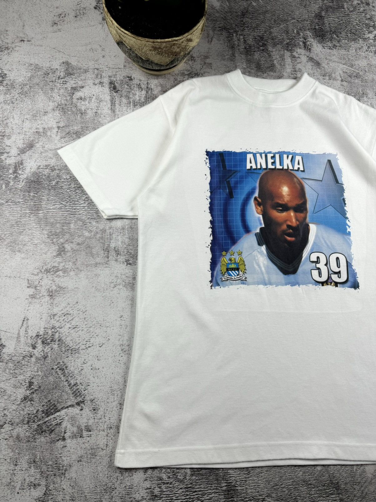 Other Vintage 90S Manchester City Anelka 39 2002/2005 Merch T Shirt Size US M / EU 48-50 / 2 - 5 Thumbnail