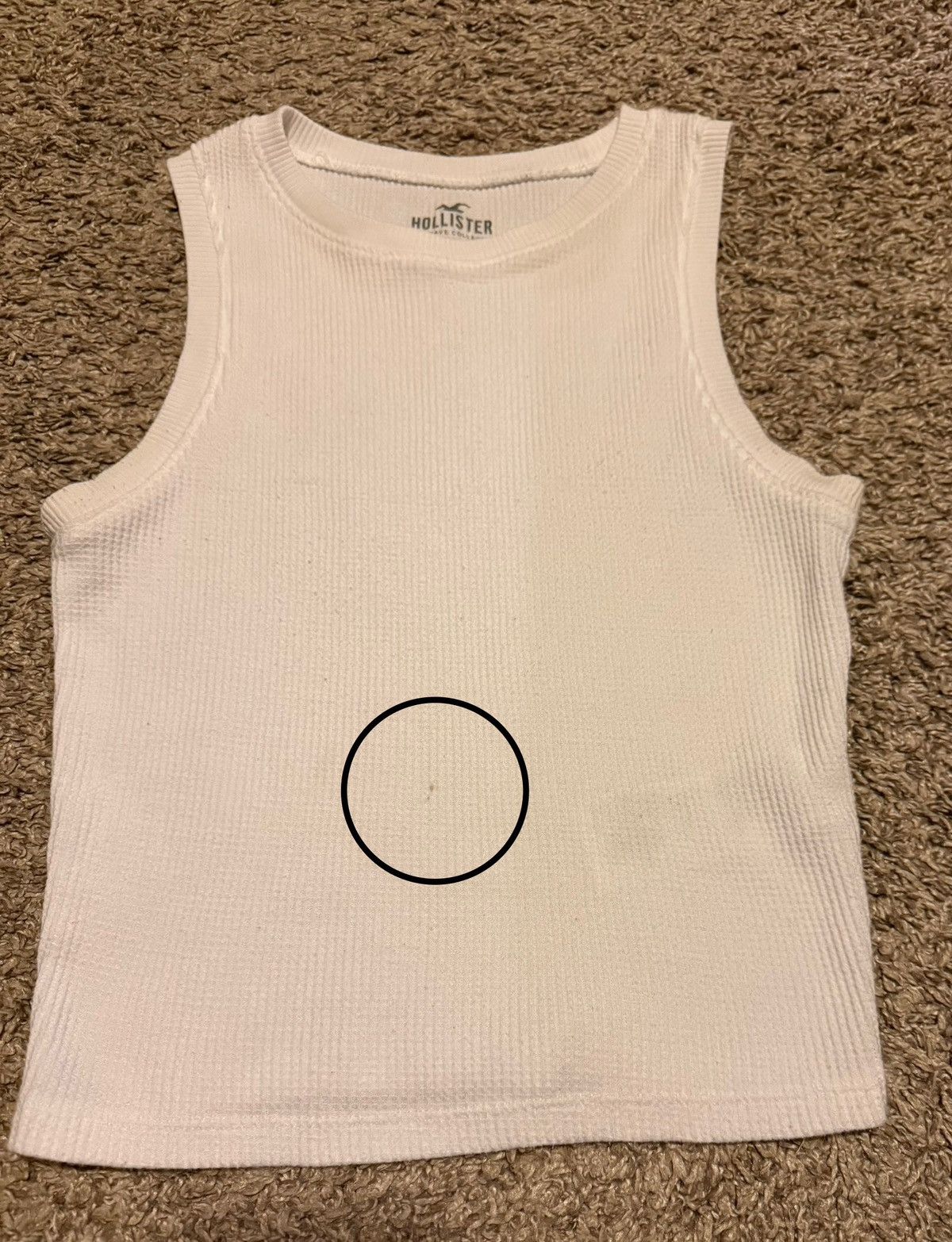 Hollister Hollister White Ribbed Tank Top – Women’s Size S Size S / US 4 / IT 40 - 5 Thumbnail