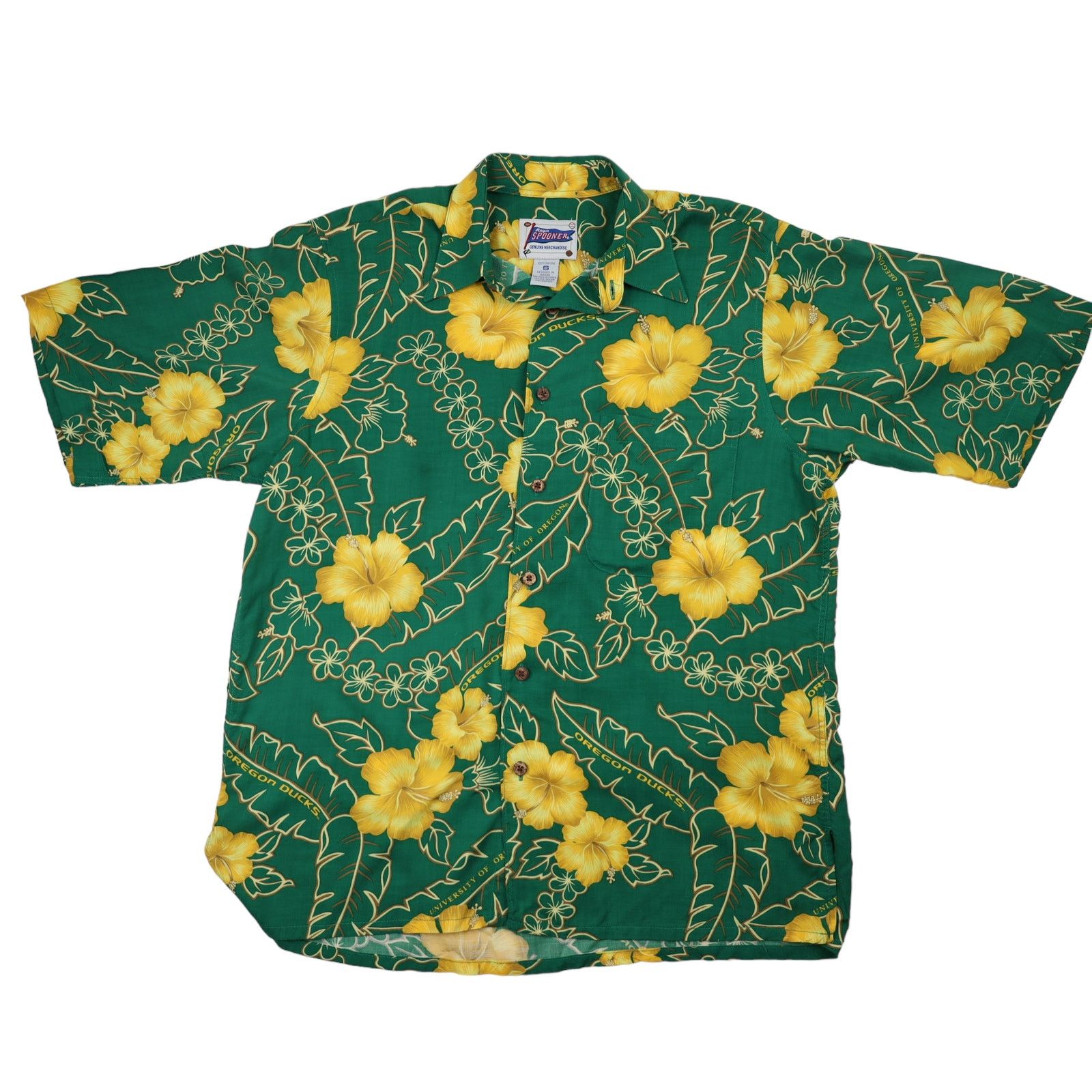 Reyn Spooner × Vintage Vintage Reyn Spooner University of Oregon Hawaiian Shirt Size US S / EU 44-46 / 1 - 1 Thumbnail