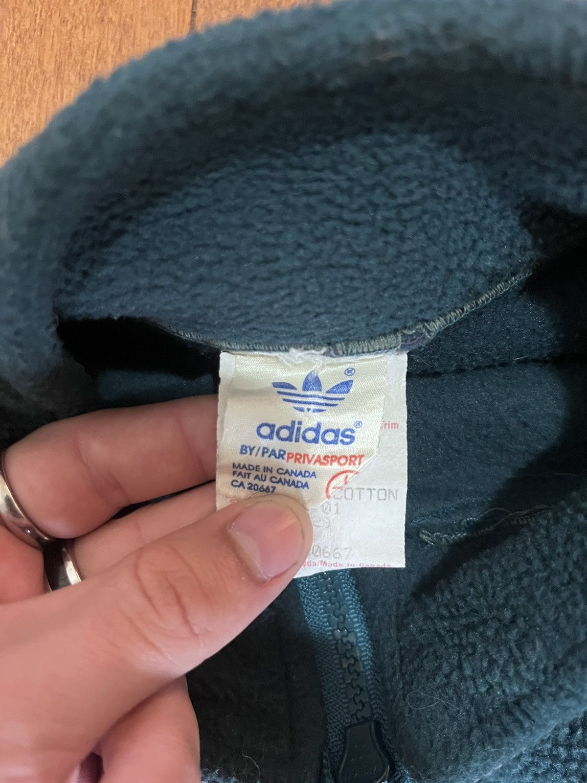 Adidas Vintage adidas fleece Size US L / EU 52-54 / 3 - 3 Thumbnail
