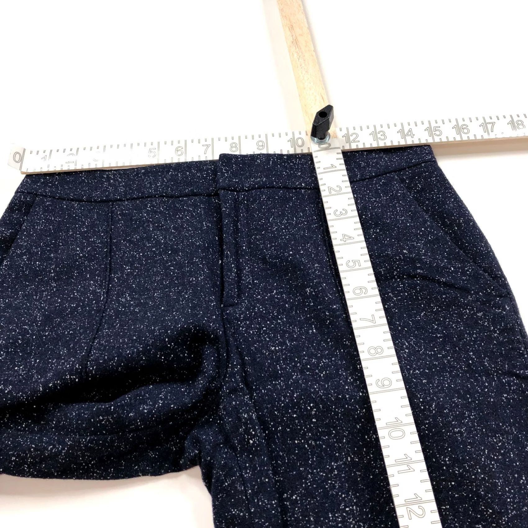 Club Monaco Club Monaco Pants Jogger Mid Rise Wool Silk Blue 0 30W 25L Inseam 25in Pockets Women Modern Straight Front Front Flat Front Pocketed Size 25" / US 0 / IT 36 - 7 Thumbnail