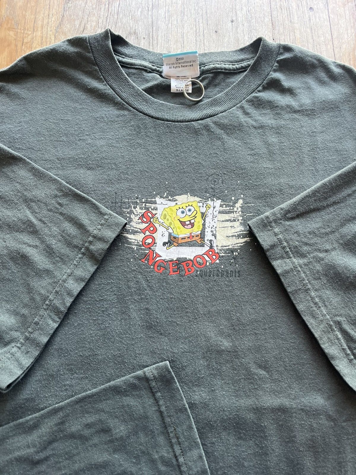 Nickelodeon × Vintage Vintage SPONGE BOB SquarePants 2001’s T-shirt Size US XL / EU 56 / 4 - 8 Thumbnail