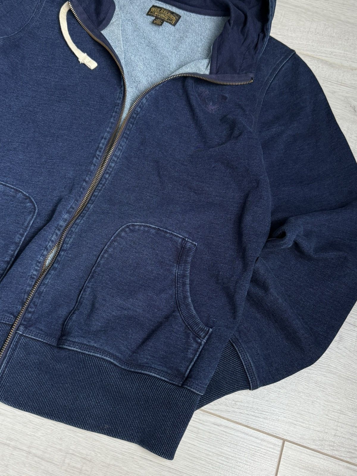 True Religion Vintage true Religion Zip Up Hoodie Size US M / EU 48-50 / 2 - 2 Thumbnail
