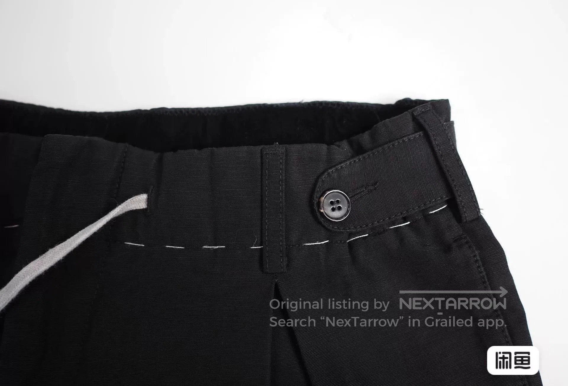 Maison Margiela maison margiela black drawstring casual pants. Size US 38 / EU 54 - 6 Thumbnail