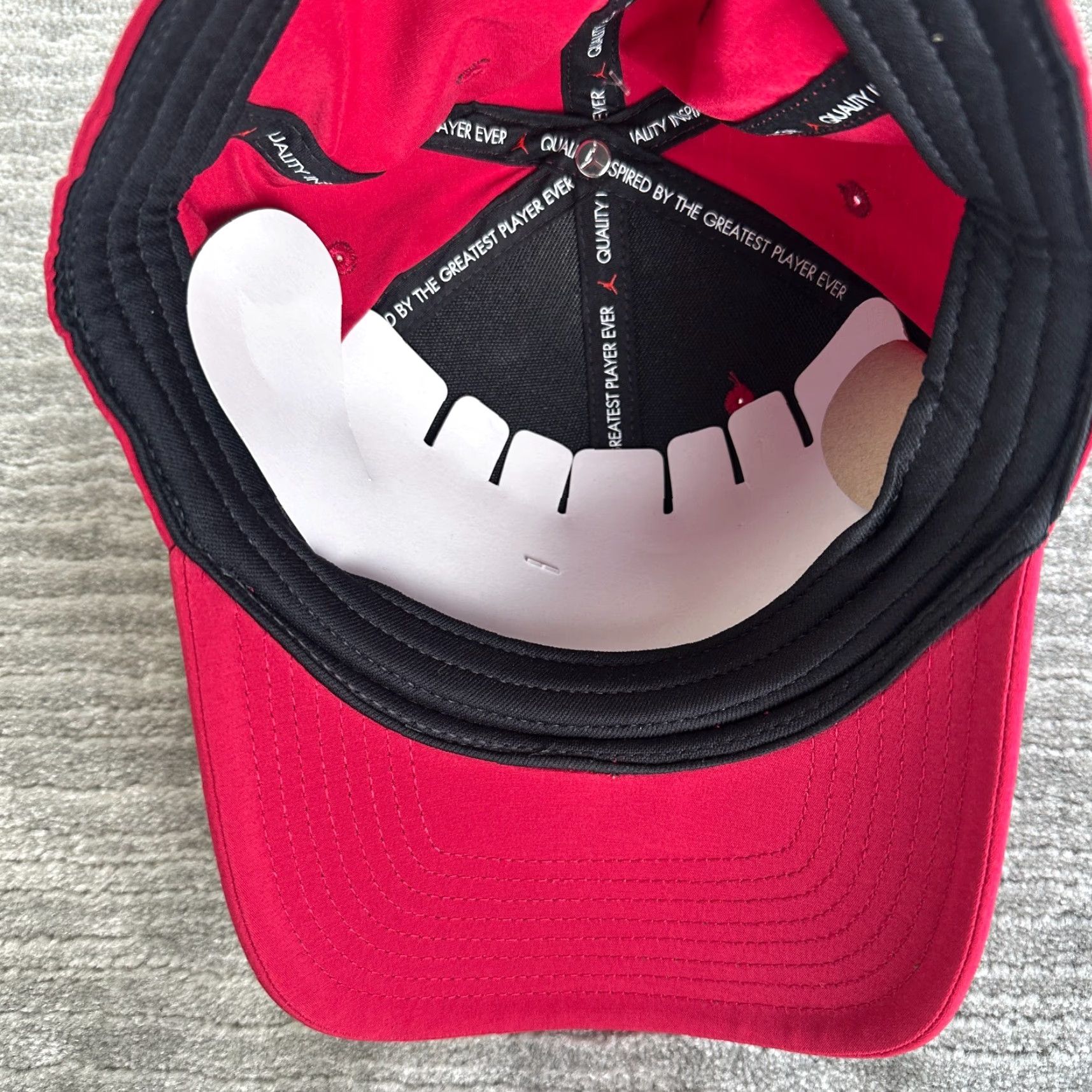 Jordan Brand Jordan Rise Structured Jumpman Active Cap Hat Adult Unisex L/XL Red FD5187-619 Lightweight Breathable Size ONE SIZE - 5 Thumbnail