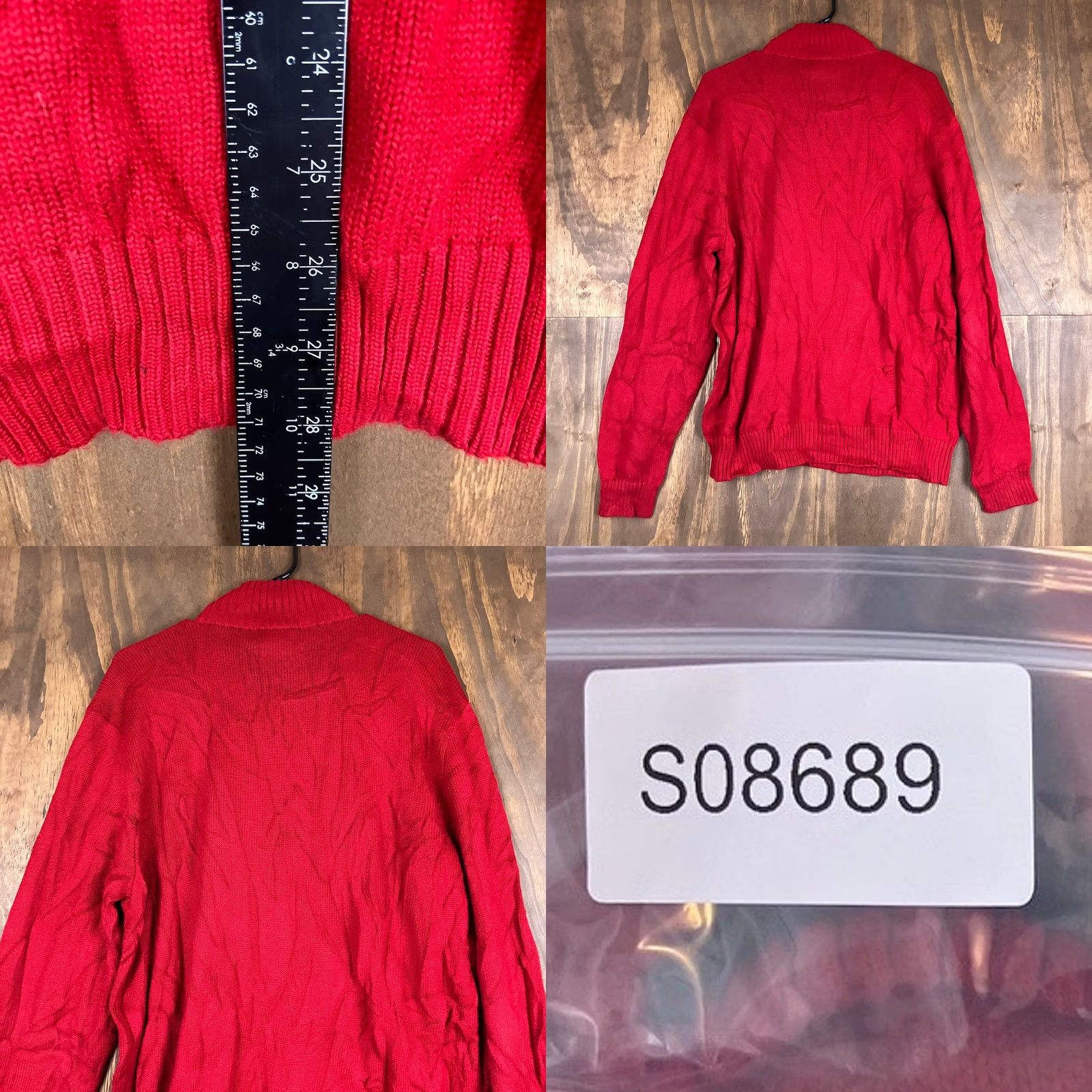 Ralph Lauren Polo Ralph Lauren Mens Sweater Red Pullover 1/4 Zip Long Sleeve XLarge Knit V-Neck Pullover Casual Workwear Classic Size US XL / EU 56 / 4 - 8 Thumbnail