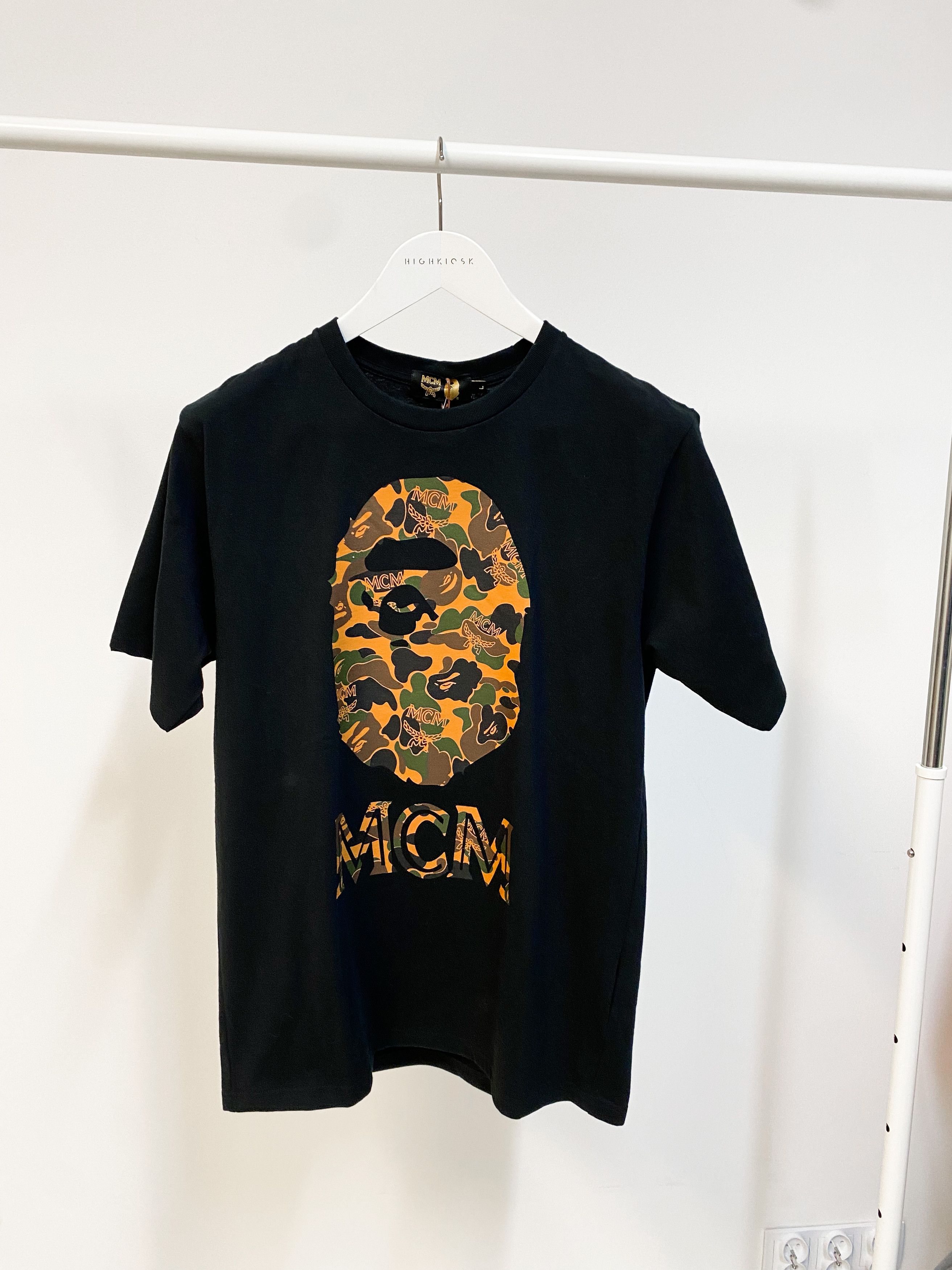 Bape X MCM T shirt Tops