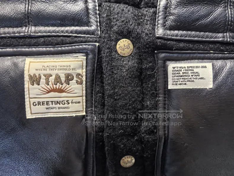 Wtaps Wtaps Military leather down jacket Size US S / EU 44-46 / 1 - 8 Thumbnail