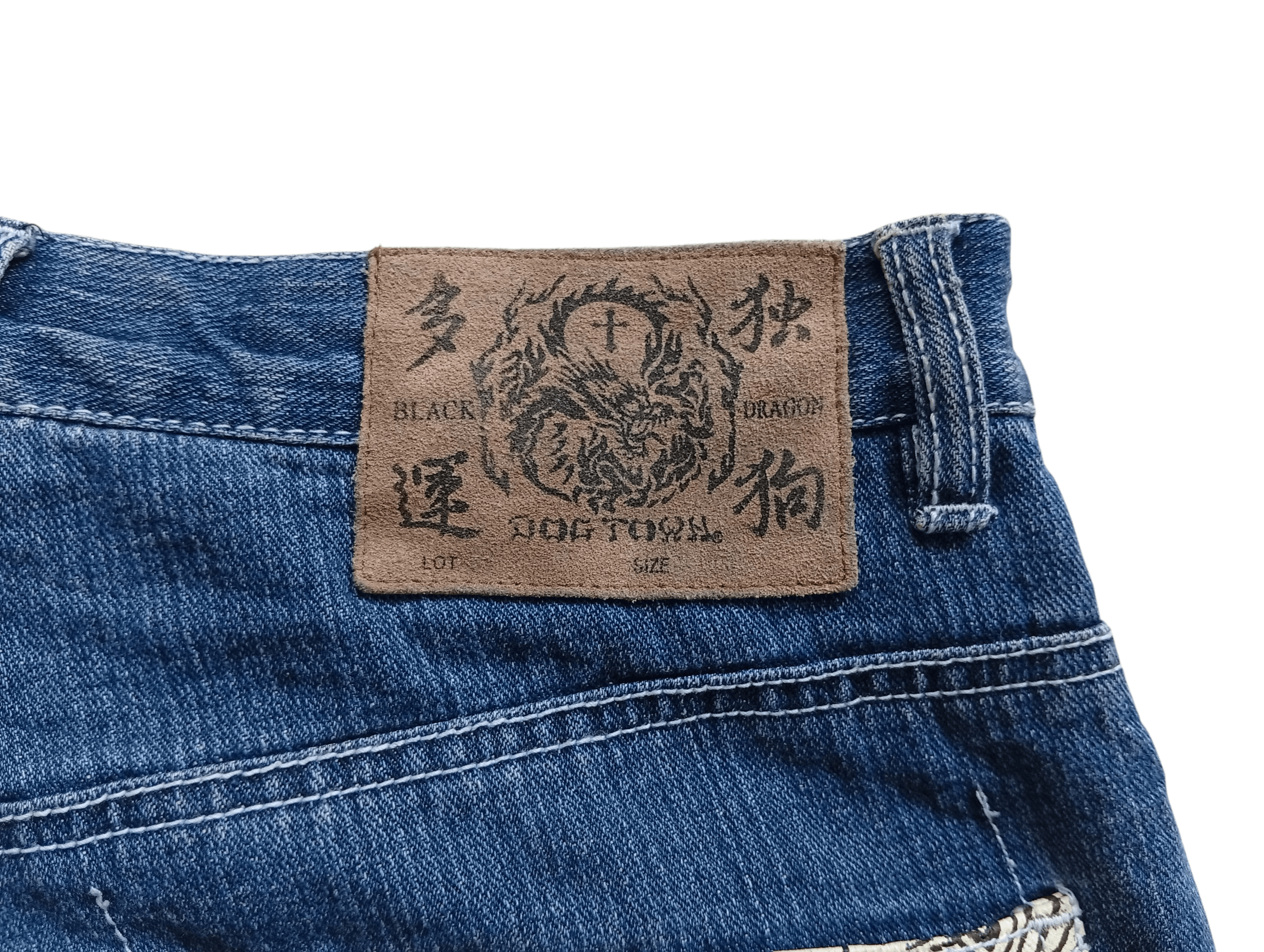 Dogtown Dogtown black dragon embroidered eagle baggy jeans Size US 31 - 7 Thumbnail