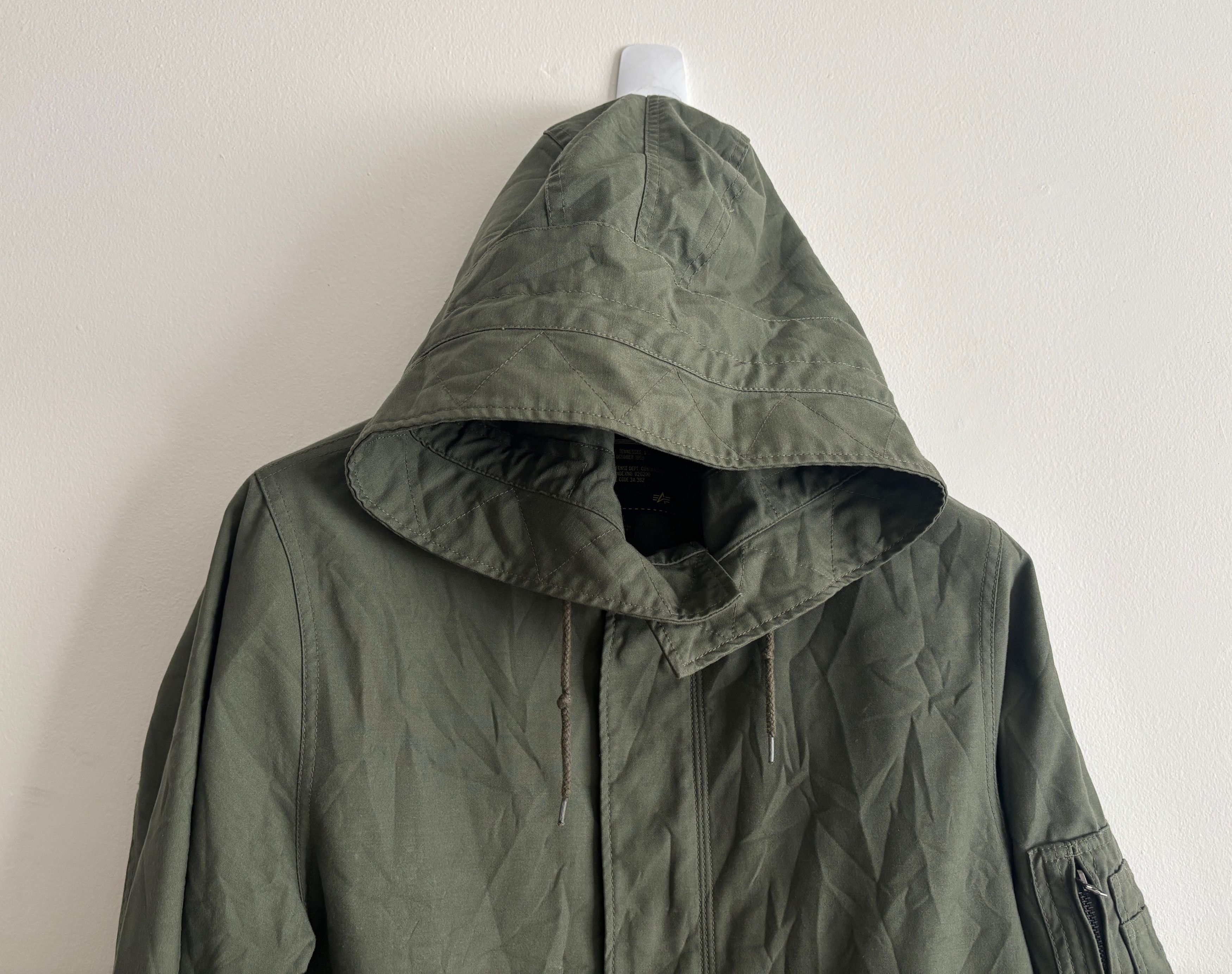 Alpha Industries Olive Green Fishtail Parka Coat /Jacket Medium- Large Size US L / EU 52-54 / 3 - 2 Thumbnail