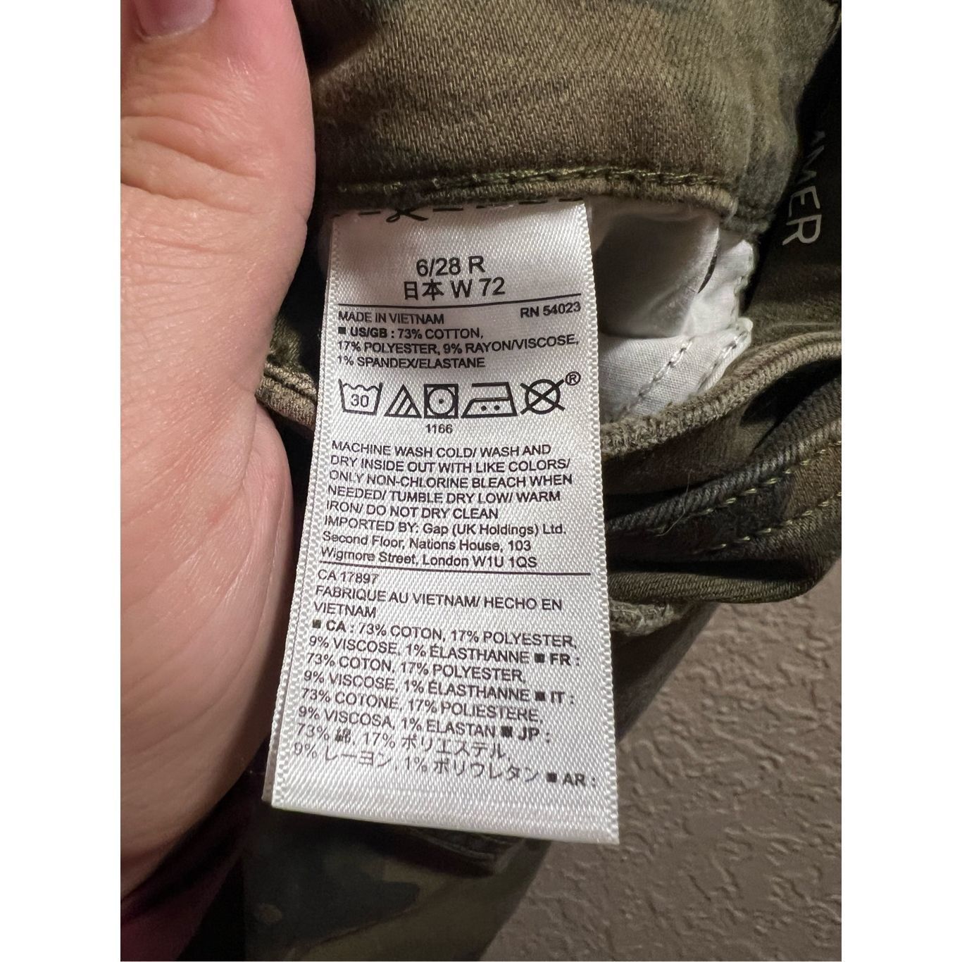 Gap Gap Camo Legging Skimmer Jeans Woman’s Size 6 Size 28" / US 6 / IT 42 - 8 Thumbnail