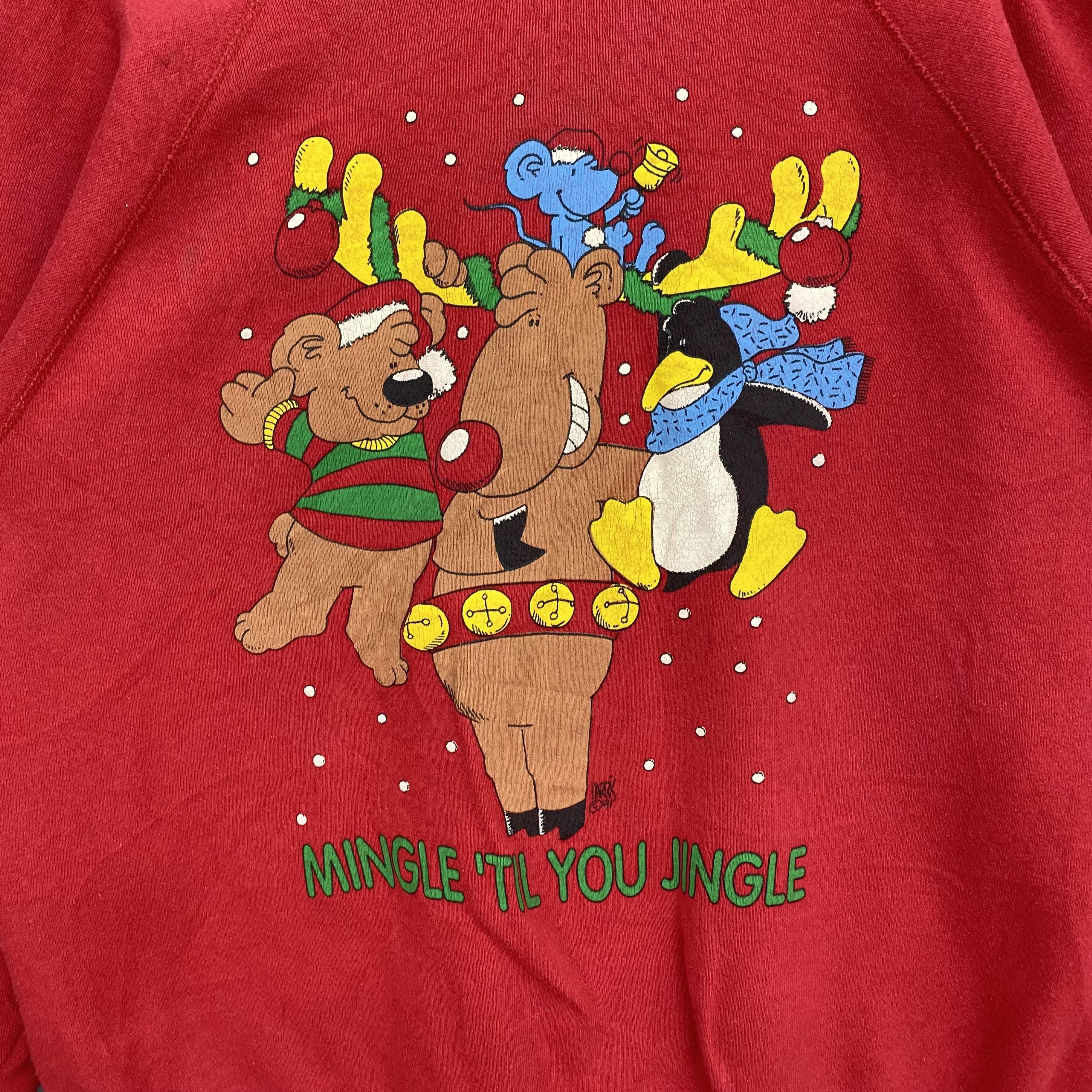 Vintage Vintage 90s Christmas Eve Sweater Sweatshirt Jumper Size US L / EU 52-54 / 3 - 2 Thumbnail