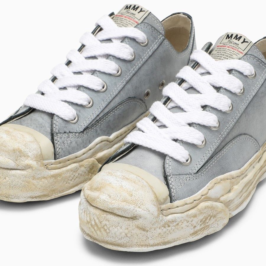 Maison MIHARA YASUHIRO o1d2blof0424 Leather Low-Top Trainers in Grey Size US 11 / EU 44 - 5 Thumbnail