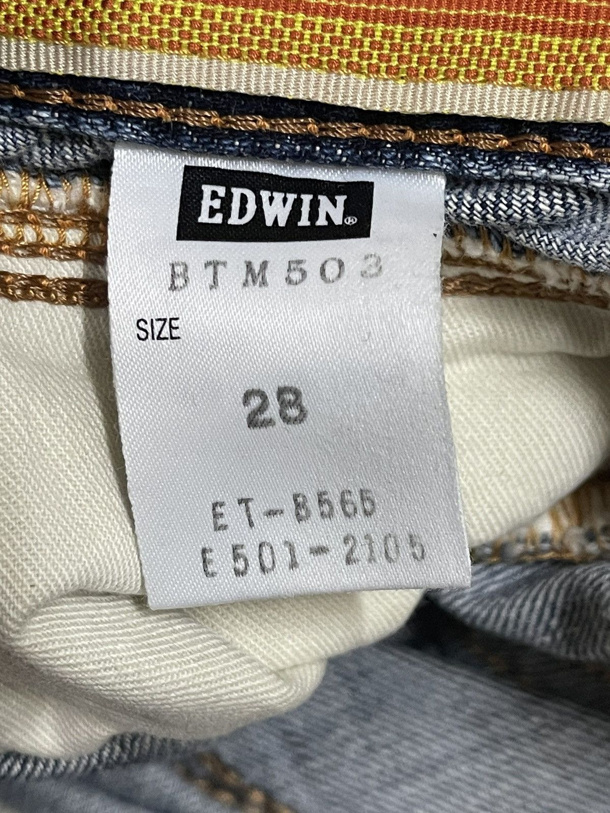 Edwin Vintage Edwin Blue Trip Faded Wash Style Loose Jeans Size US 30 / EU 46 - 10 Thumbnail