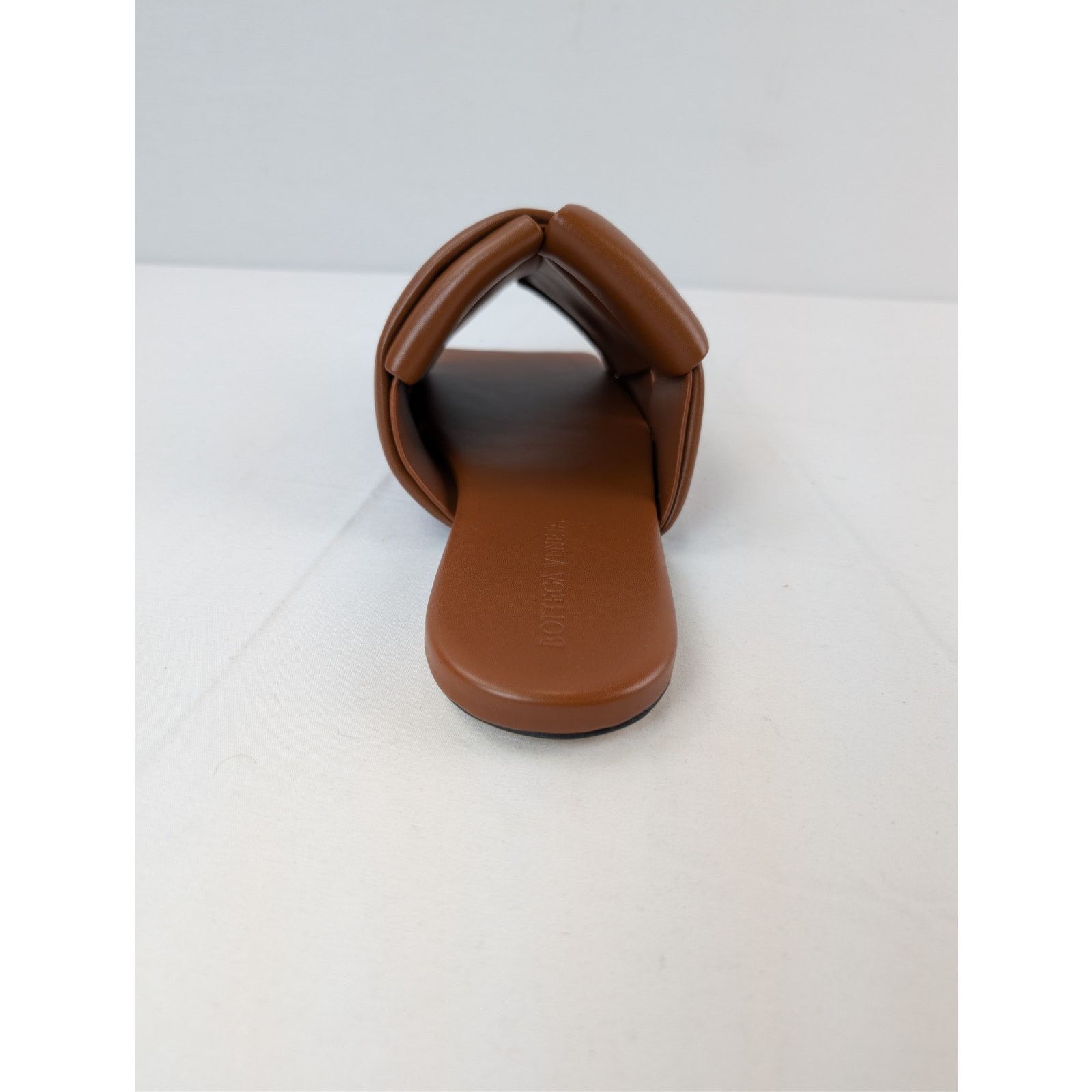 Bottega Veneta o1rshd1 Lagoon Nappa Leather Patch Sandal Slipper in Caramel Size US 9 / EU 42 - 15 Thumbnail