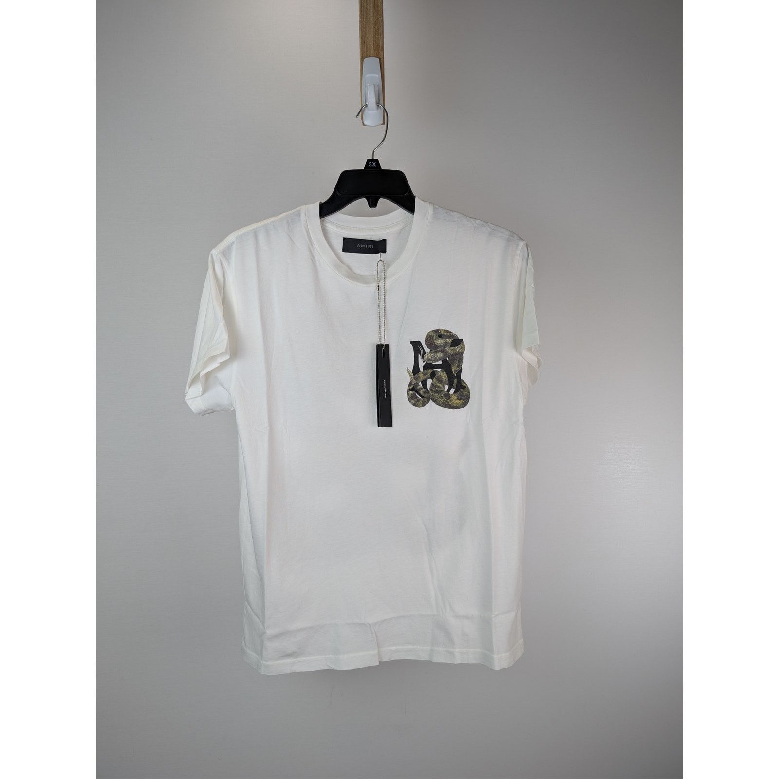 Amiri o1rshd1 Amiri Snake Tee T-Shirt in White Size US XS / EU 42 / 0 - 3 Thumbnail