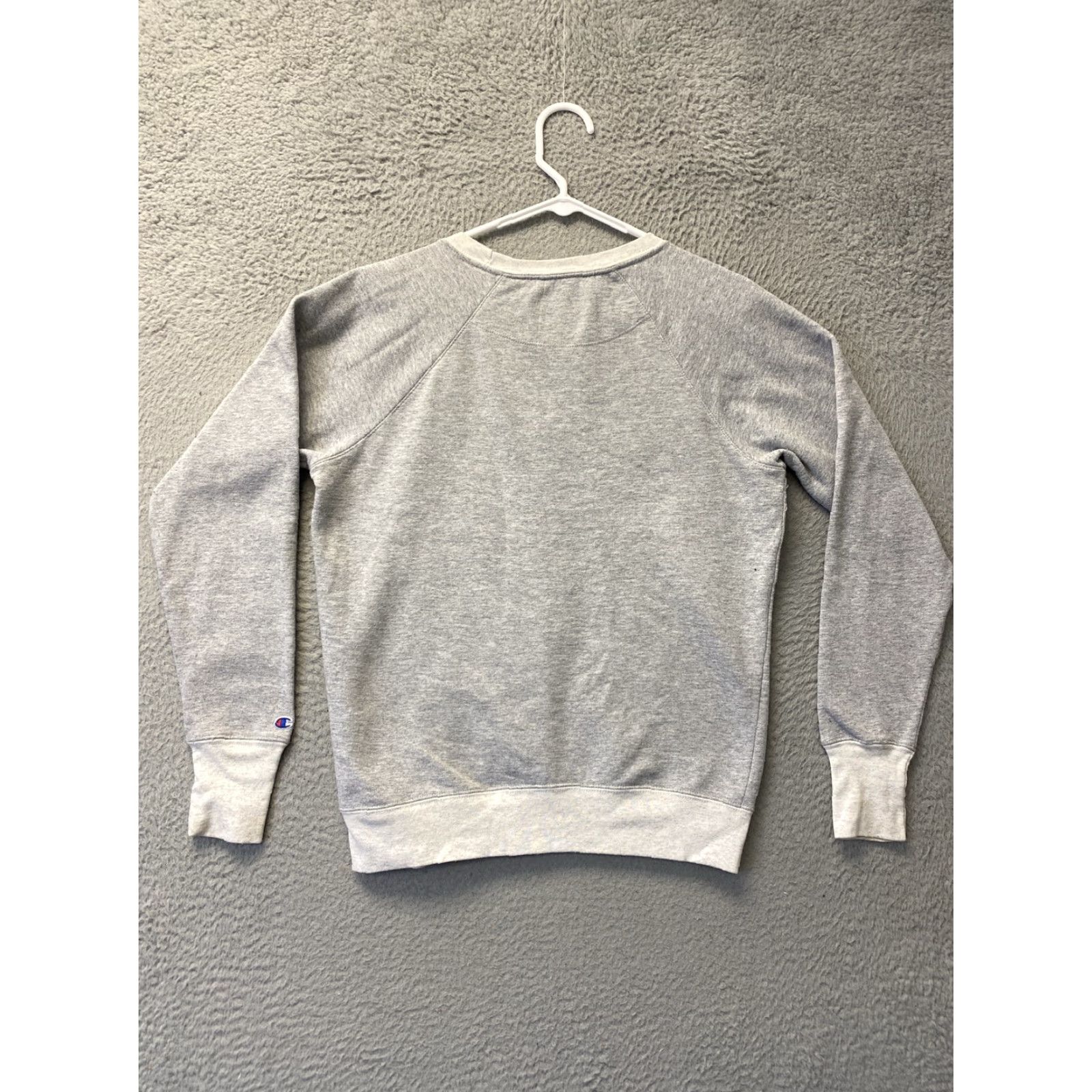 Champion Champion Sweatshirt Womens Gray Crewneck Pullover Big Logo Size Small Activewear Size S / US 4 / IT 40 - 6 Thumbnail