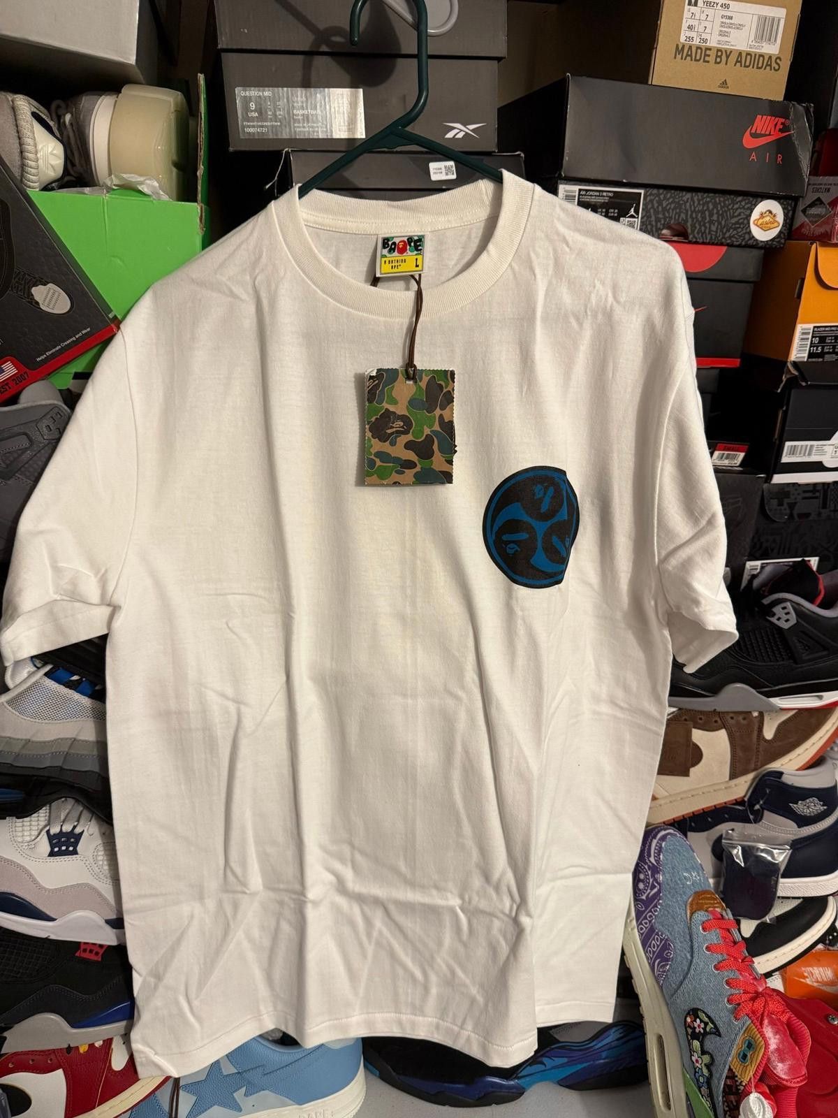 Other Bape tee white blue sz S/M/L/XL Size ONE SIZE - 1 Thumbnail