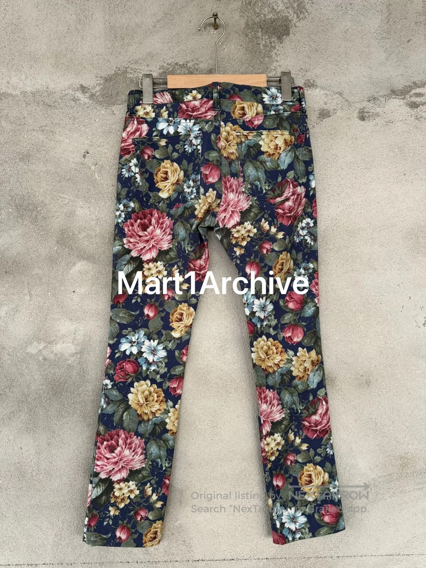 Junya Watanabe Junya Watanabe Straight-Leg Floral Pants. Size 39" - 2 Thumbnail