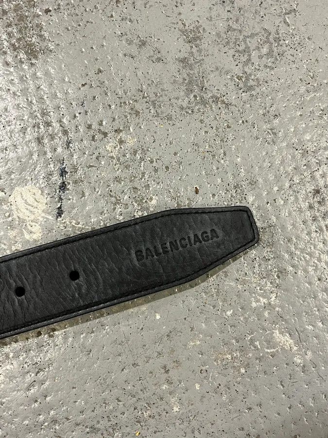 Balenciaga Balenciaga Black Leather Belt Size ONE SIZE - 6 Thumbnail