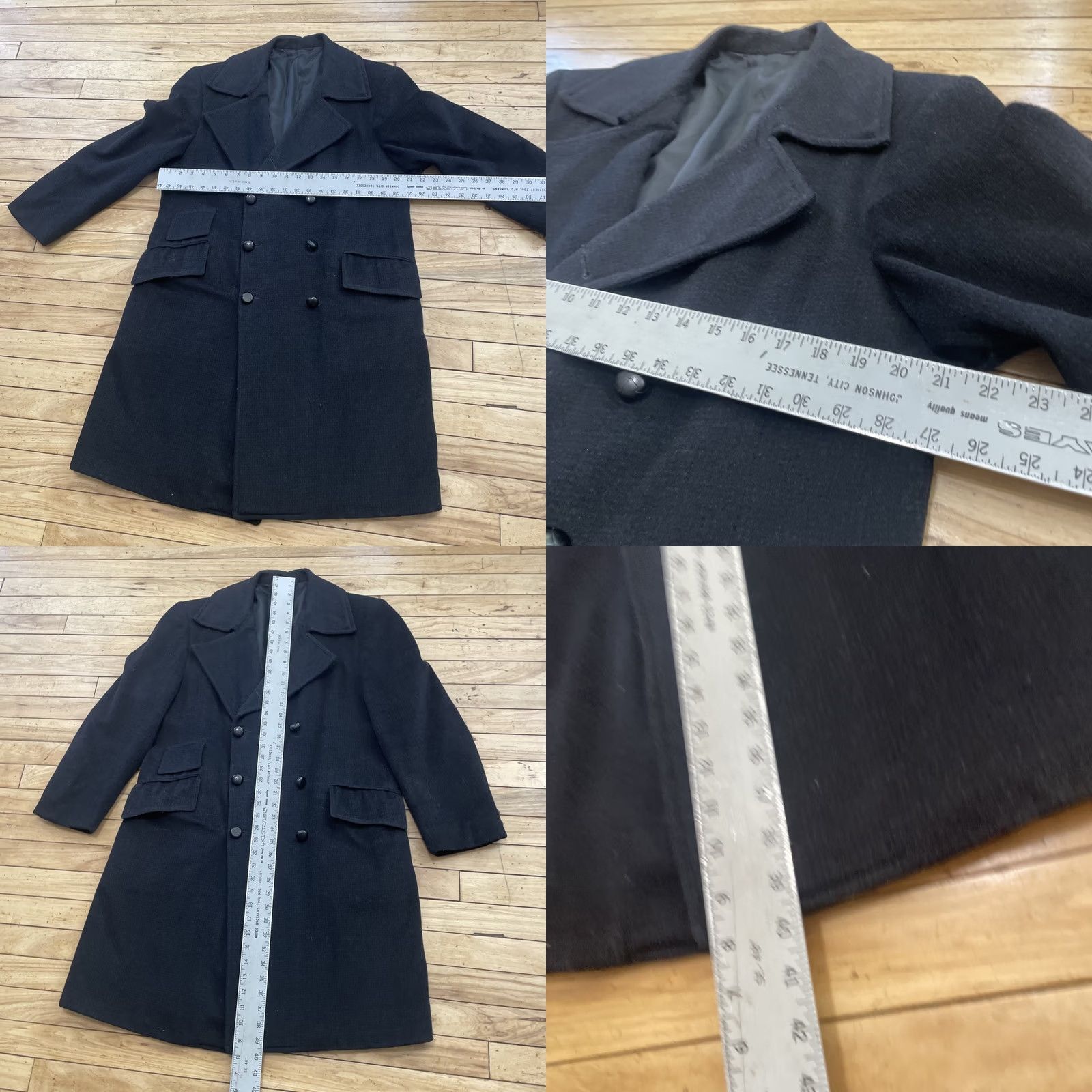 Doublet VINTAGE Robert Hall Westerfield Wool Trench Coat Men Double Breasted Black Wool 54 EU 42 US 42 Regular Coat Boys Mens Size US XS / EU 42 / 0 - 8 Thumbnail