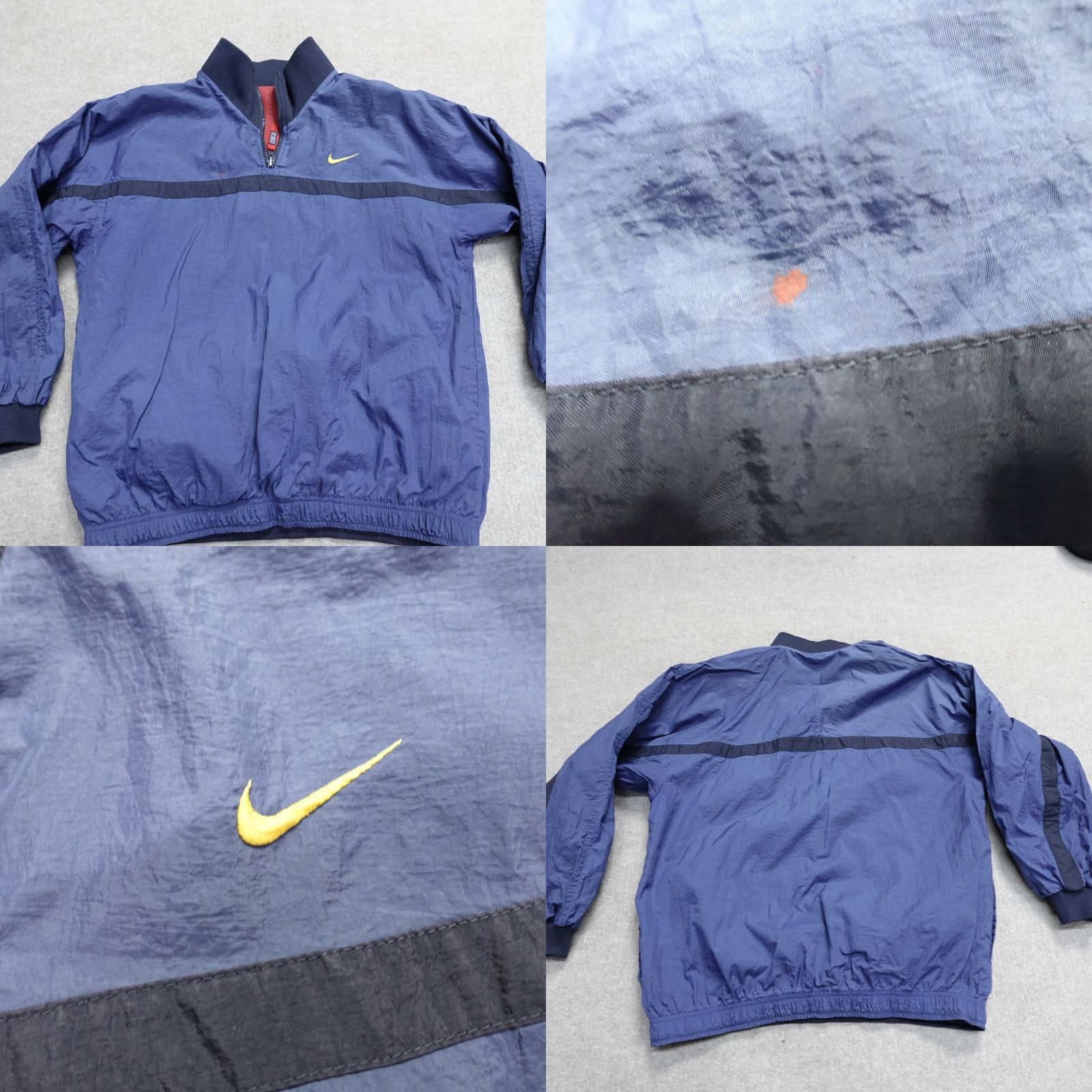 Nike VINTAGE Nike Womens Jacket XL Blue Windbreaker 1/4 Zip Reversible Raglan Size XL / US 12-14 / IT 48-50 - 8 Thumbnail