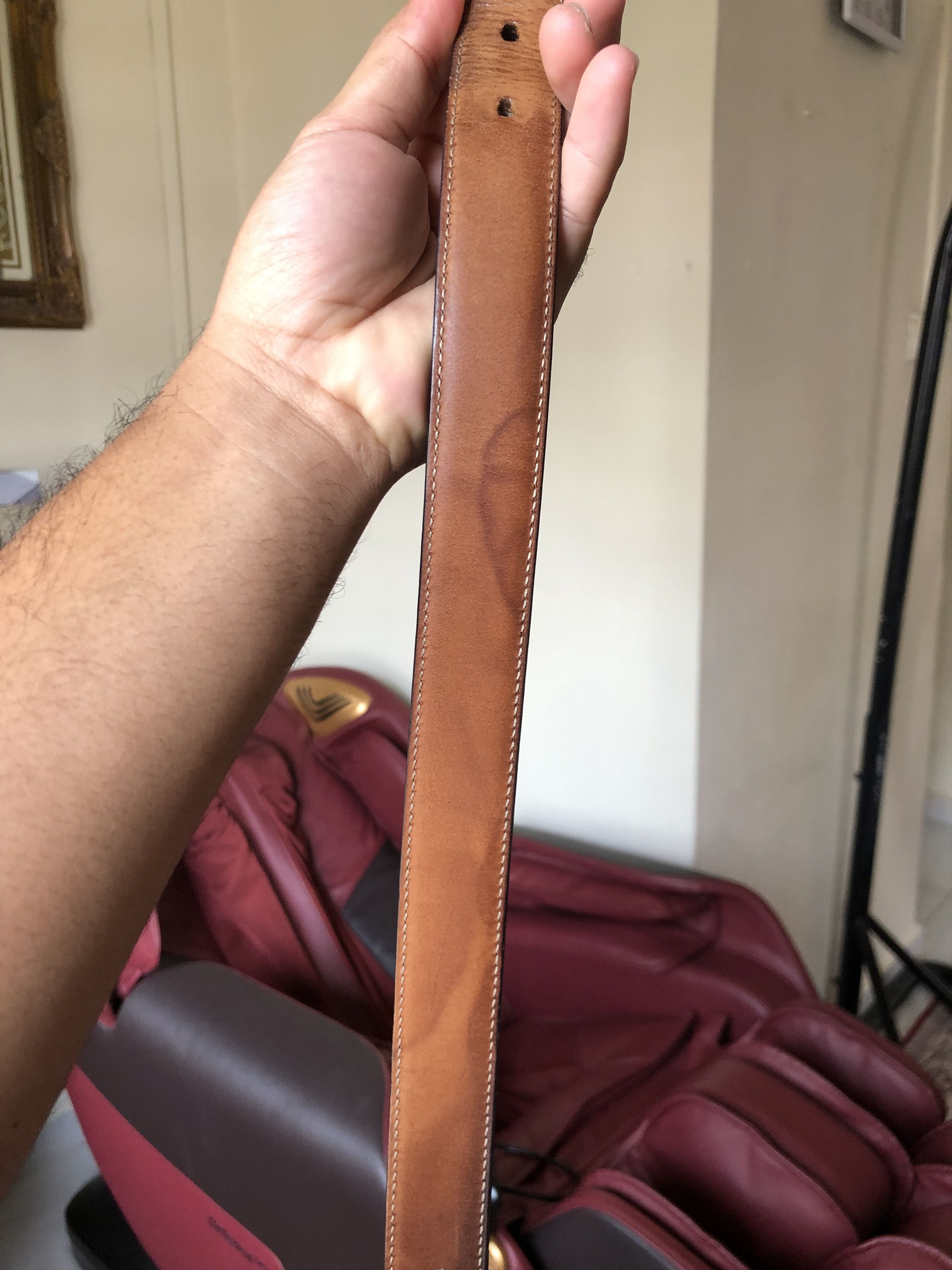 Balenciaga Balenciaga Leather Belt Size 85 Size 32 - 13 Thumbnail