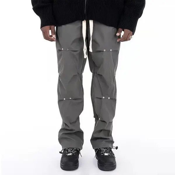 Japanese Brand Button Pleated Pants Cargo y2k streetwear Size US 30 / EU 46 - 1 Thumbnail