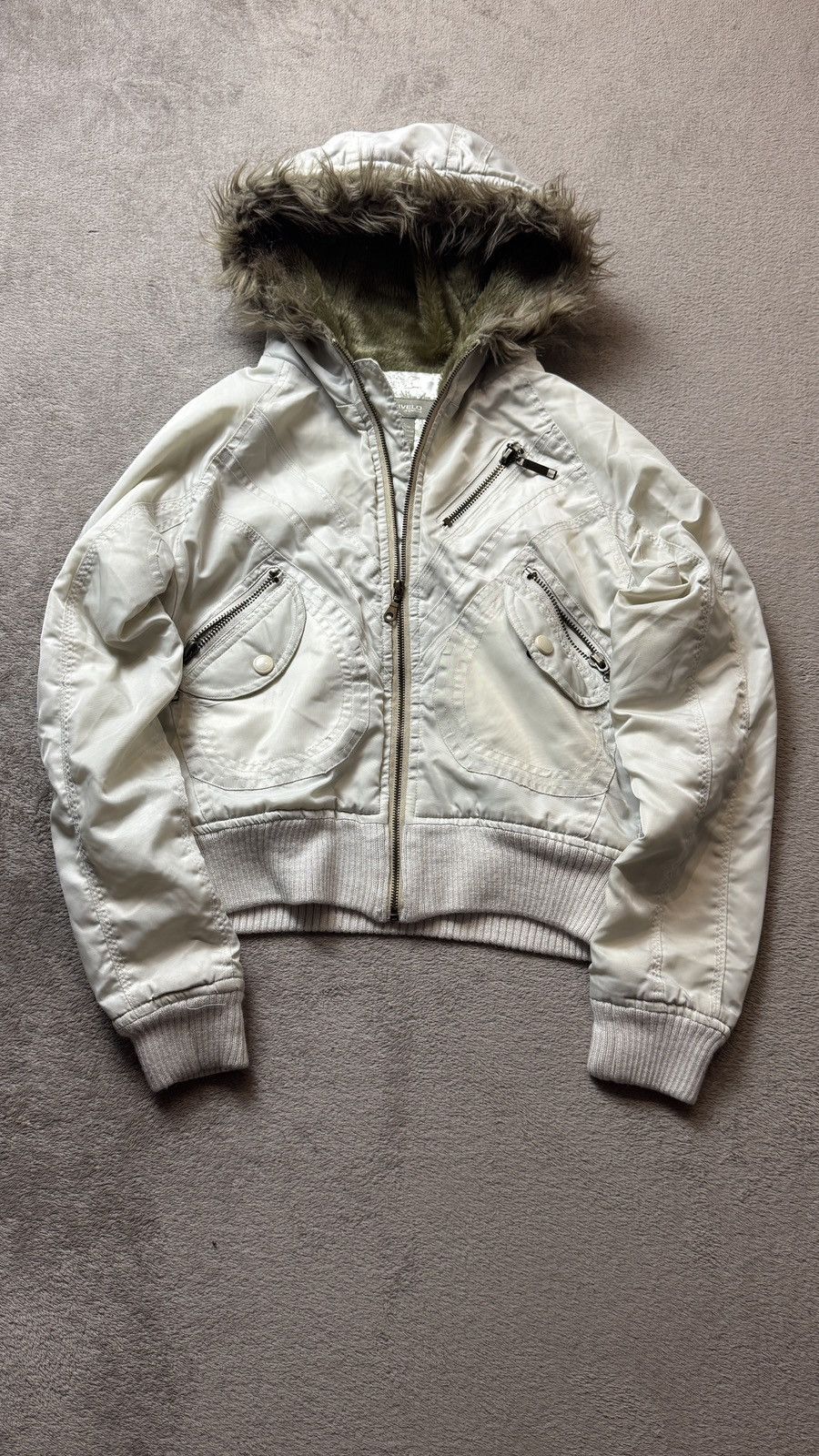 Japanese Brand Y2K faux fur jacket Ifsixwasnine Yohji LGB Goa military Size US S / EU 44-46 / 1 - 5 Thumbnail