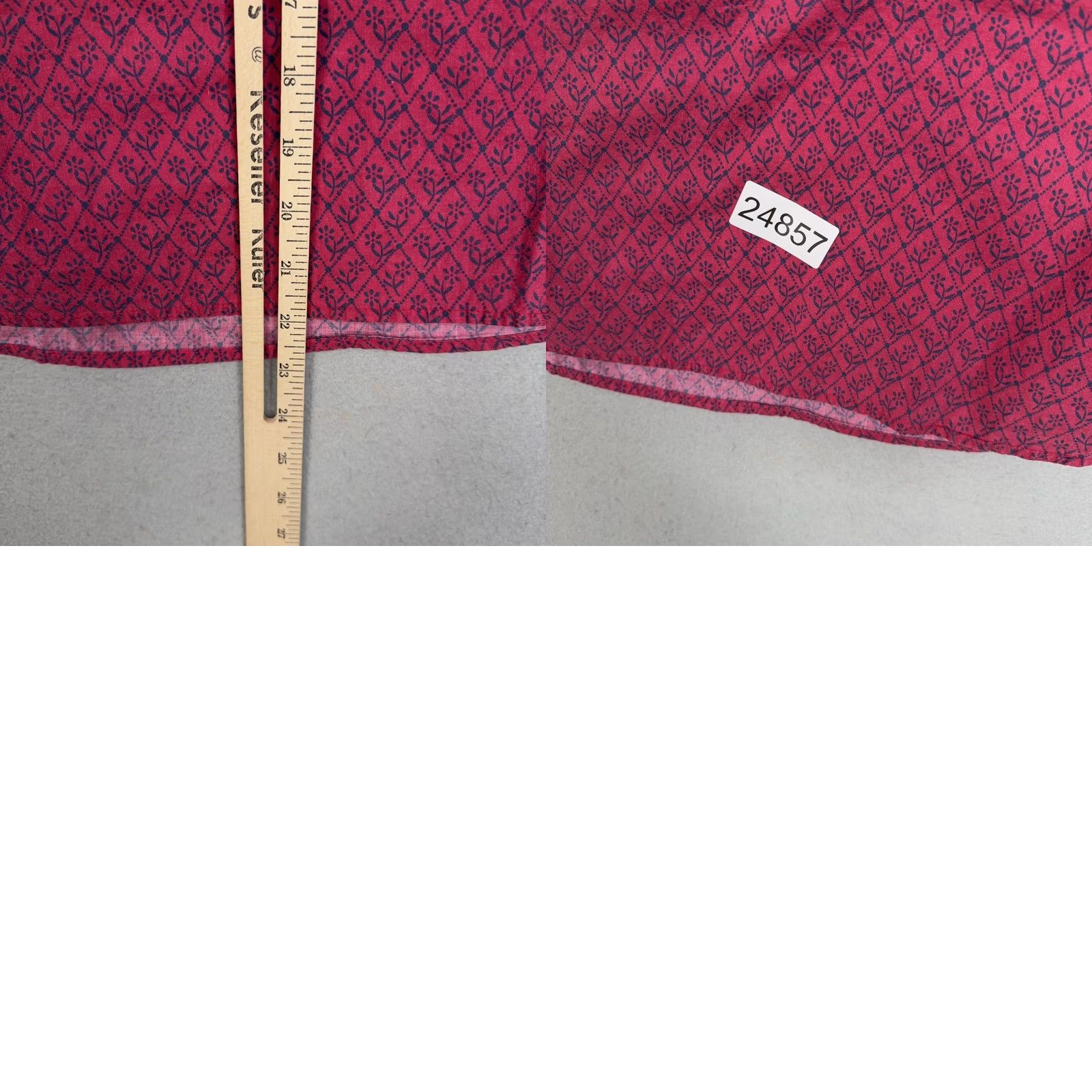 Vintage Maeve Blouse Womens Medium Pink Floral Puff Boho Flow Casual Size M / US 6-8 / IT 42-44 - 9 Thumbnail