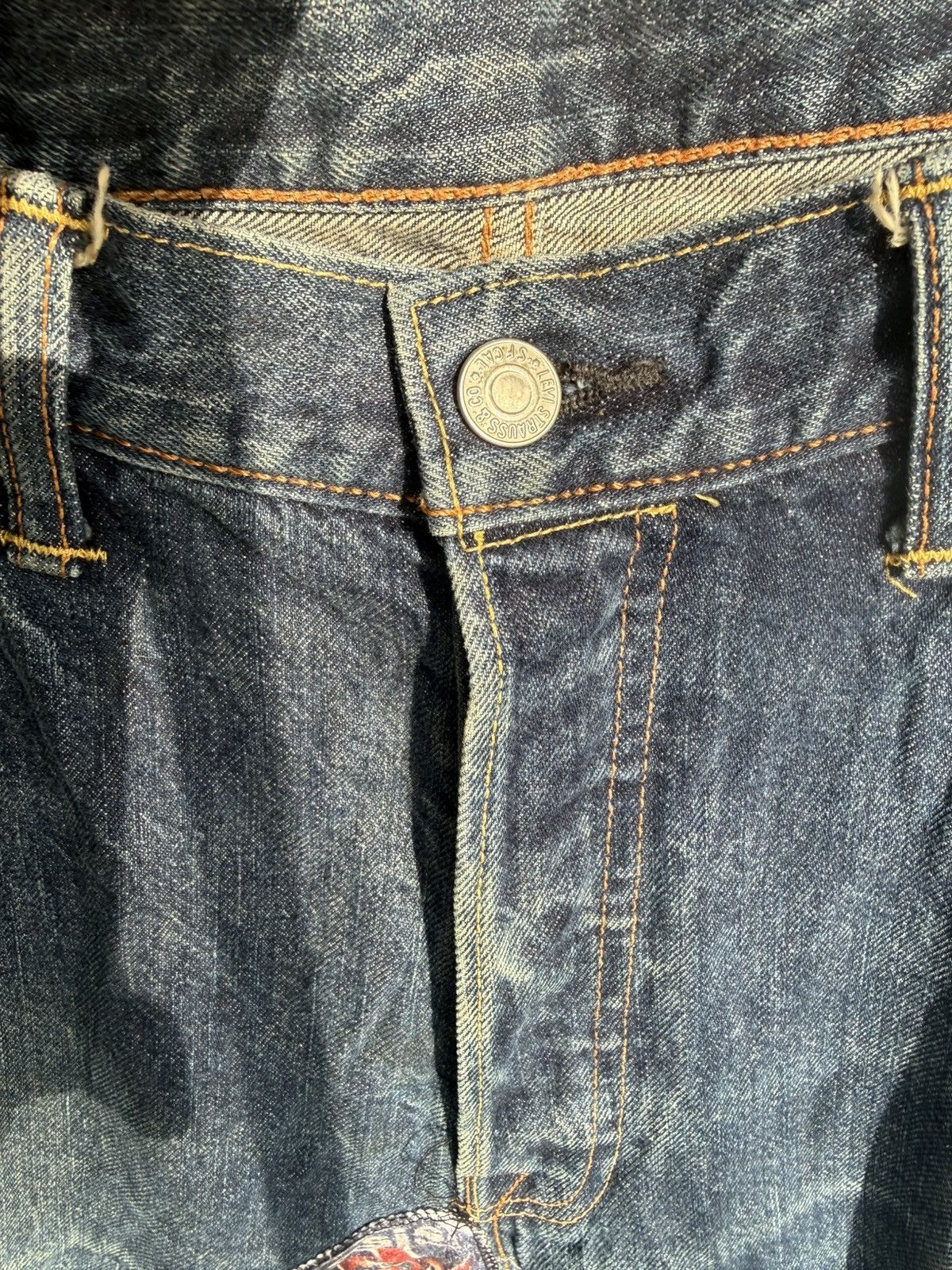 Levi's 1-of-1 Custom Levi's 501 "Oasis" Patchwork Jeans Size US 34 / EU 50 - 2 Thumbnail