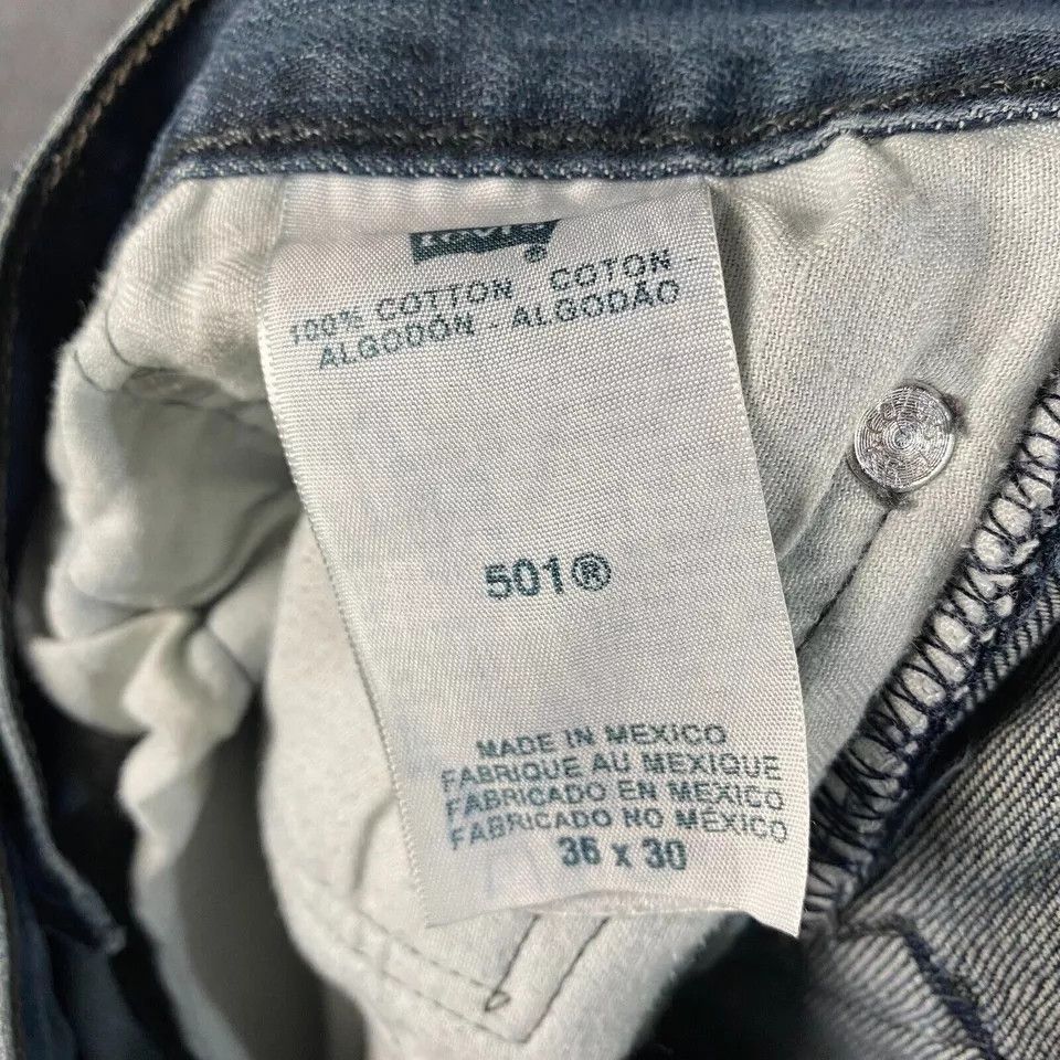 Levi's Levi's Jeans Men's 36x30 501XX Denim Button Fly 100% Cotton Size US 36 / EU 52 - 9 Thumbnail