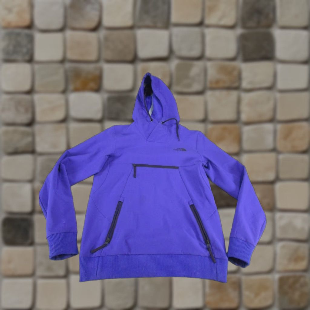 The North Face VINTAGE The North Face Hoodie Womens XS Pullover Purple Fleece Tear Size XS / US 0-2 / IT 36-38 - 1 Thumbnail