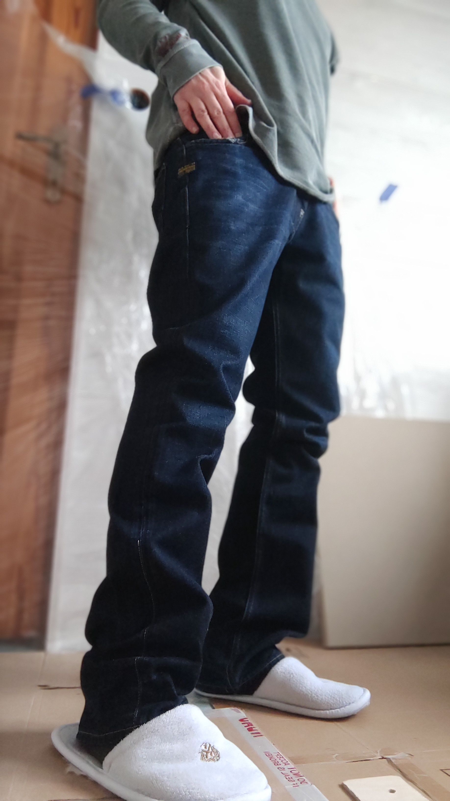 G-Star Skinny Baggy Stacked Pants Semi Flared Alt Neo Denim Goth 32 Size US 32 / EU 48 - 6 Thumbnail